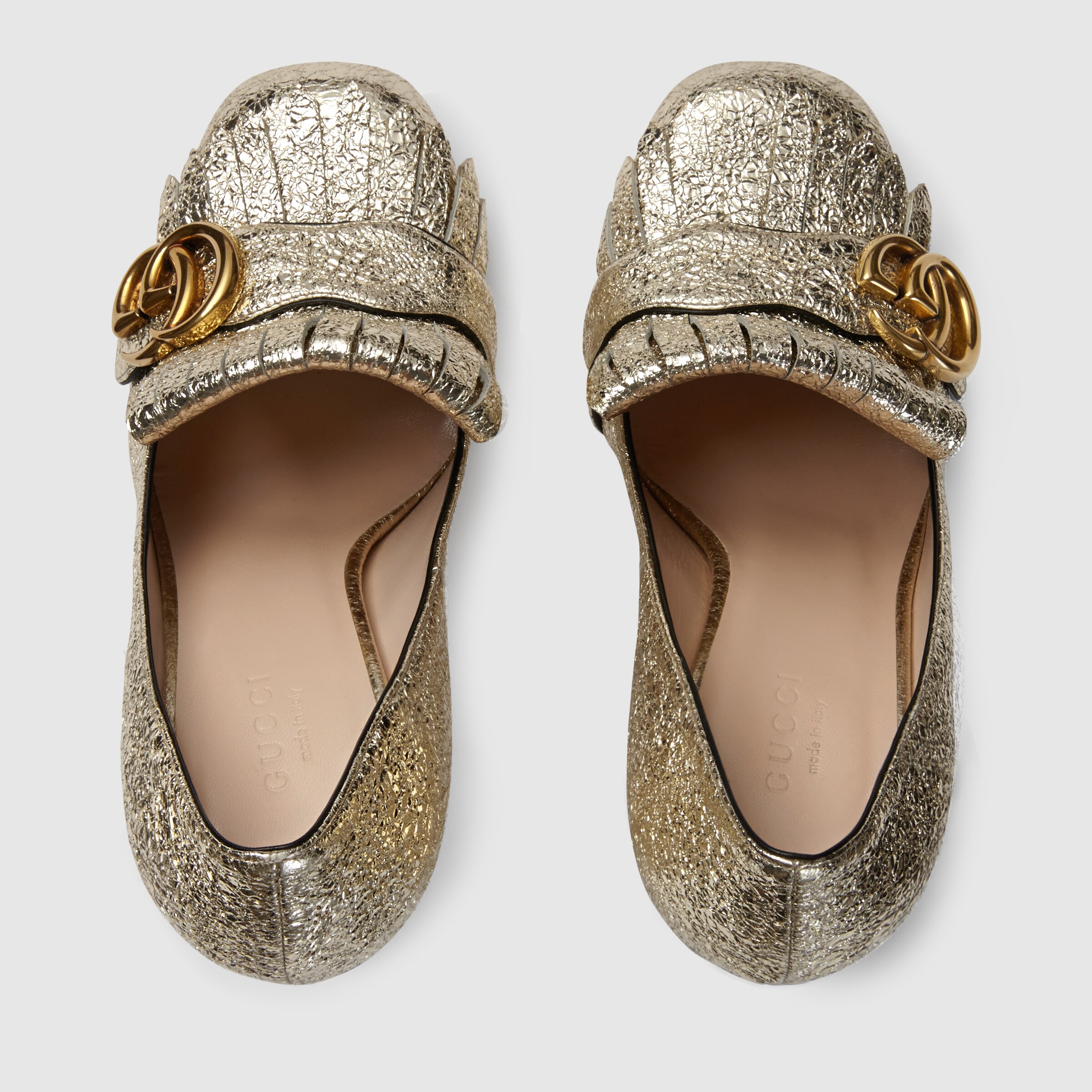 Metallic leather pump Gucci Women's Pumps 408206DKT007100