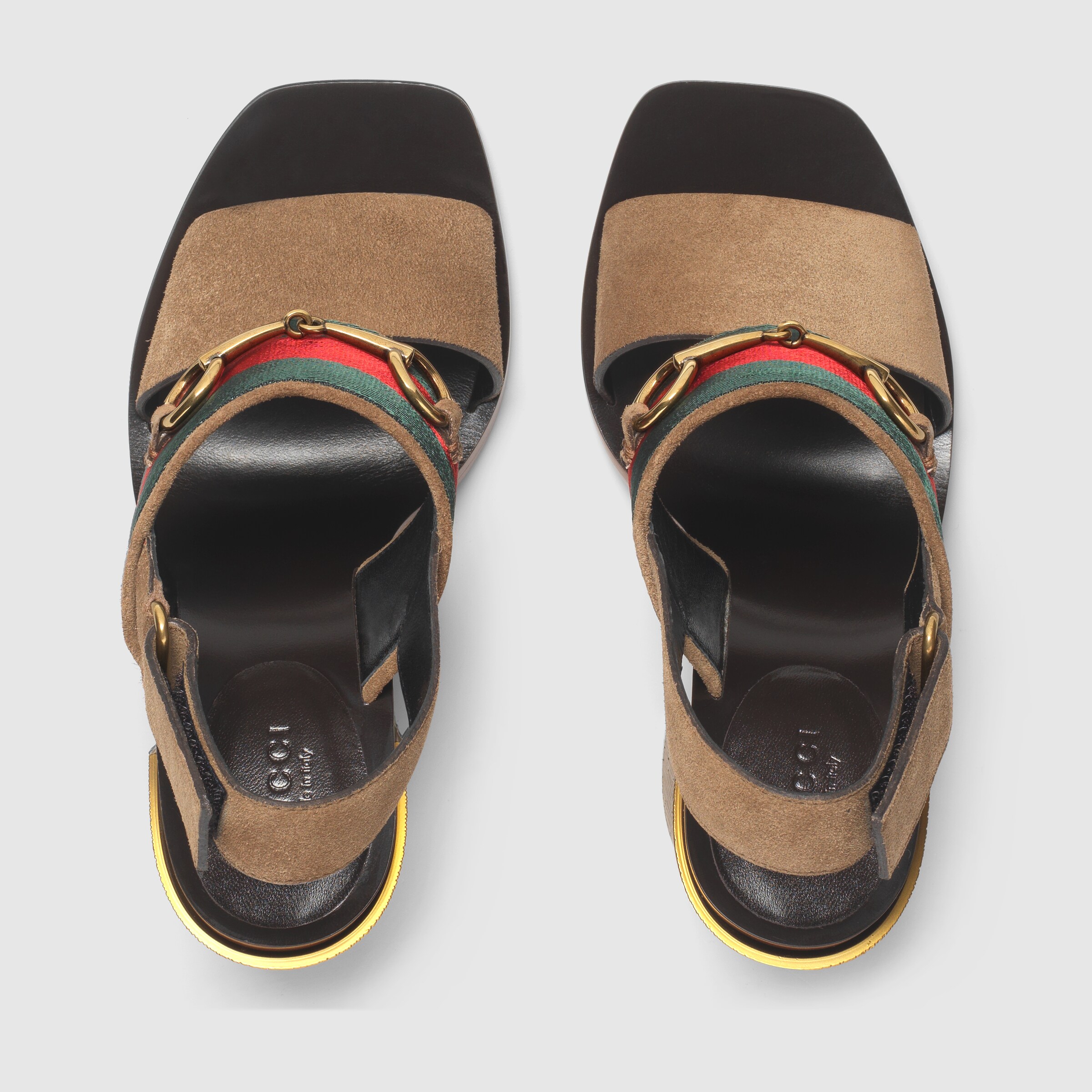gucci red flat sandals