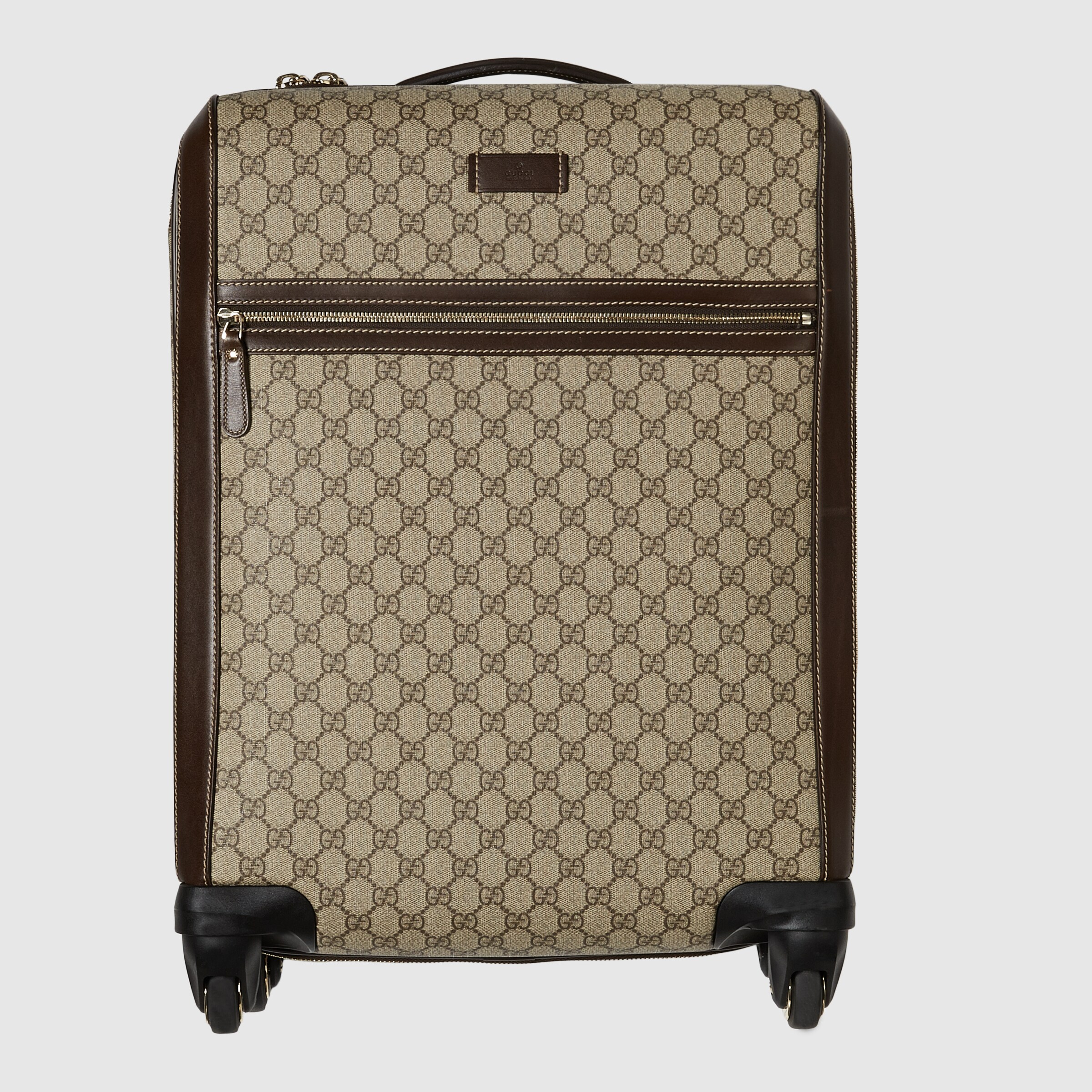 GG Supreme canvas four wheel carryon suitcase Gucci 293909KGDHG9643