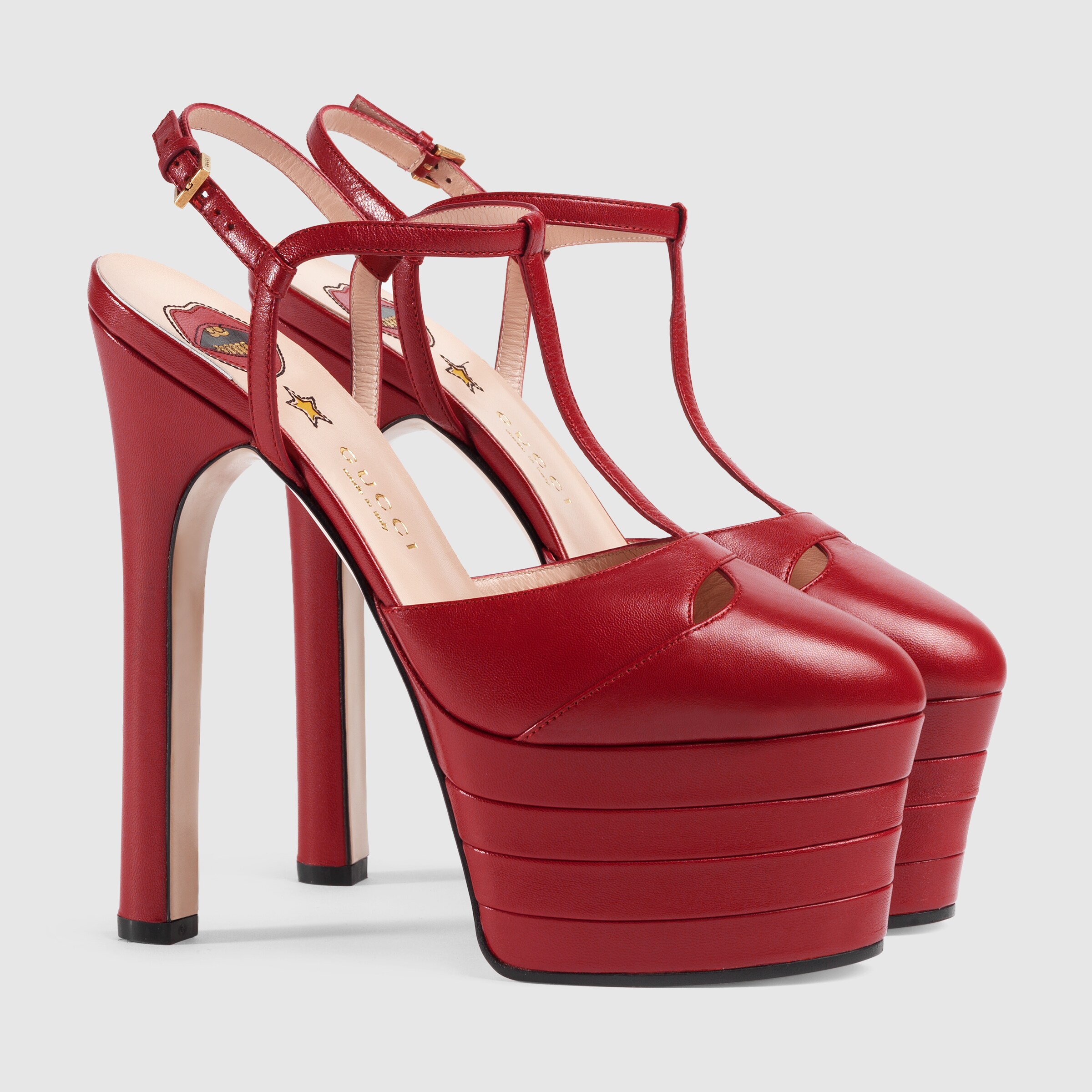 gucci platform high heels