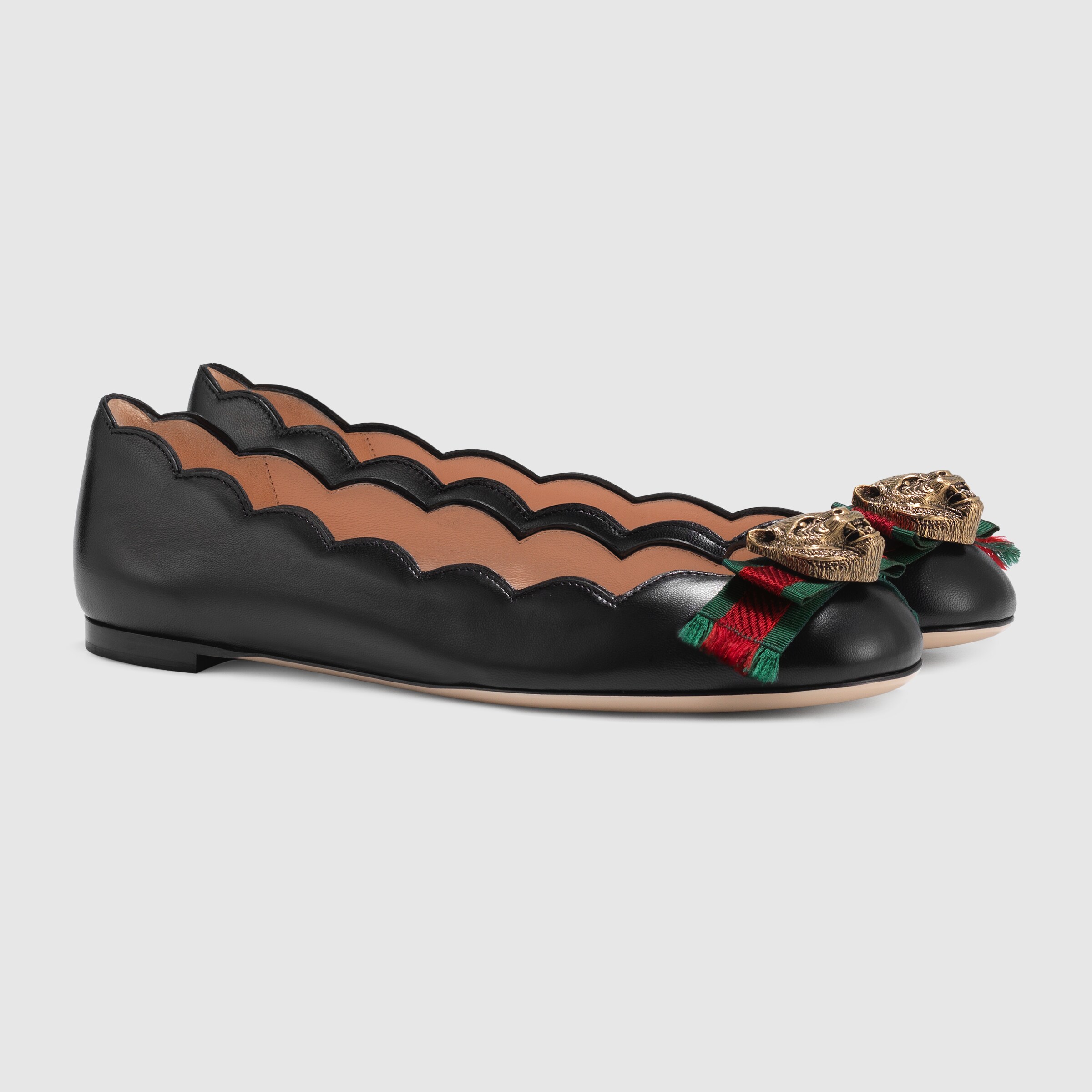 gucci bow ballet flats