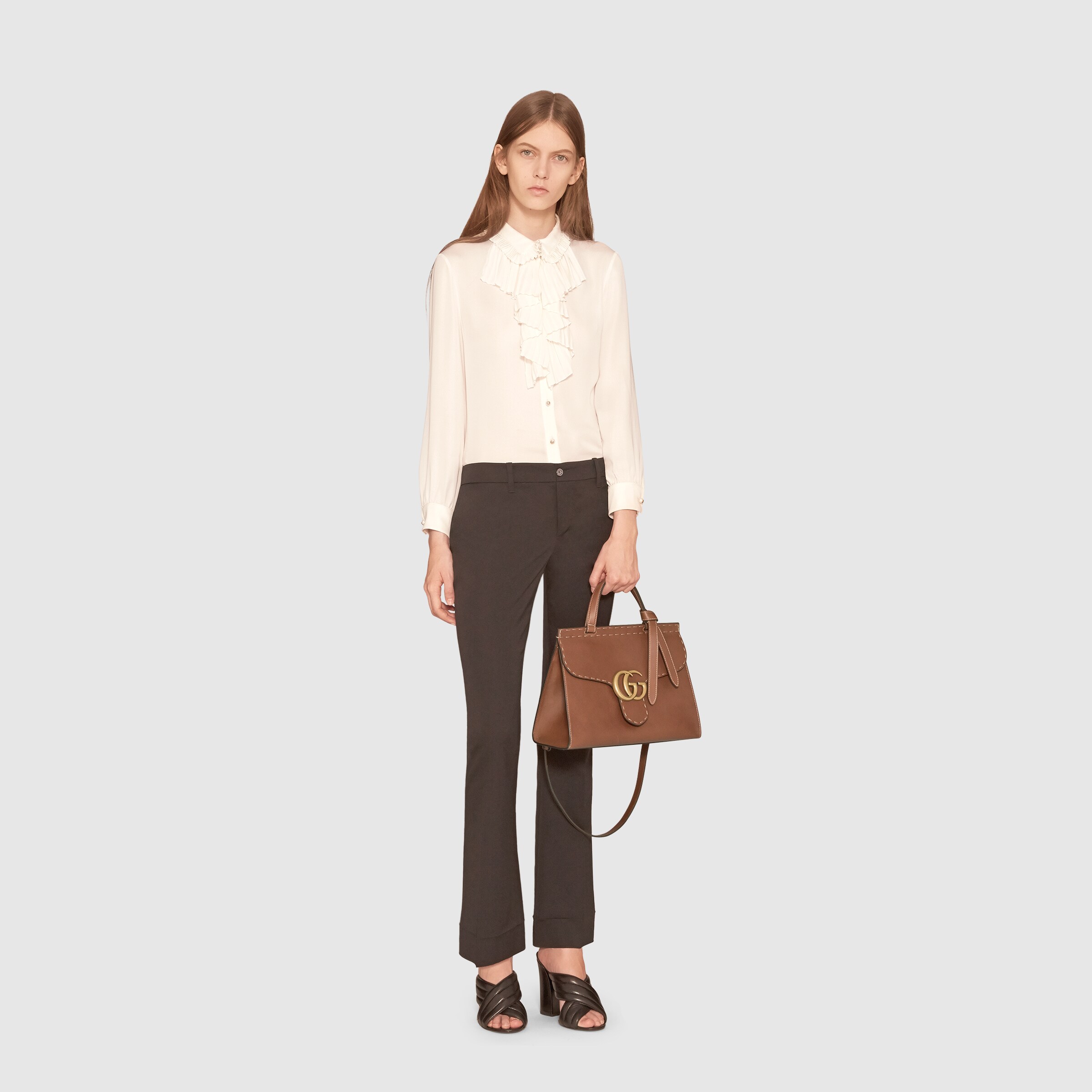 GG Marmont leather top handle bag Gucci Women's Totes 421890CWJ0T2535