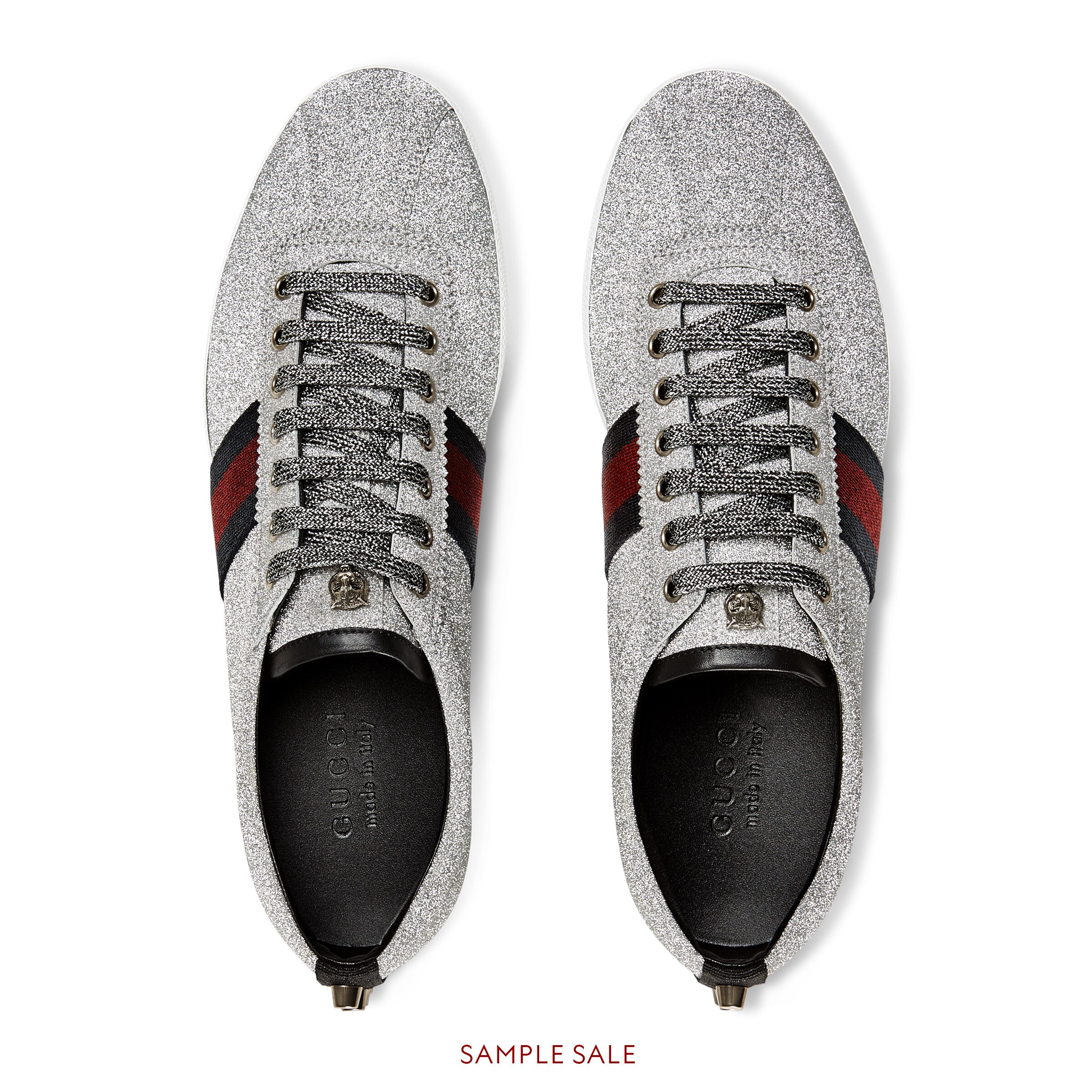 Glitter  sneaker with studs Gucci Men's Sneakers 414684KW0408162