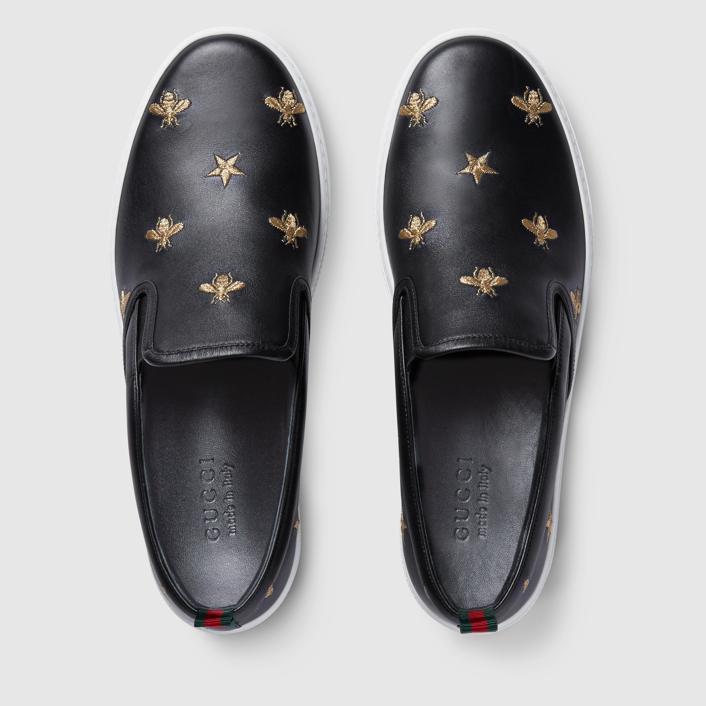 mens gucci bee trainers