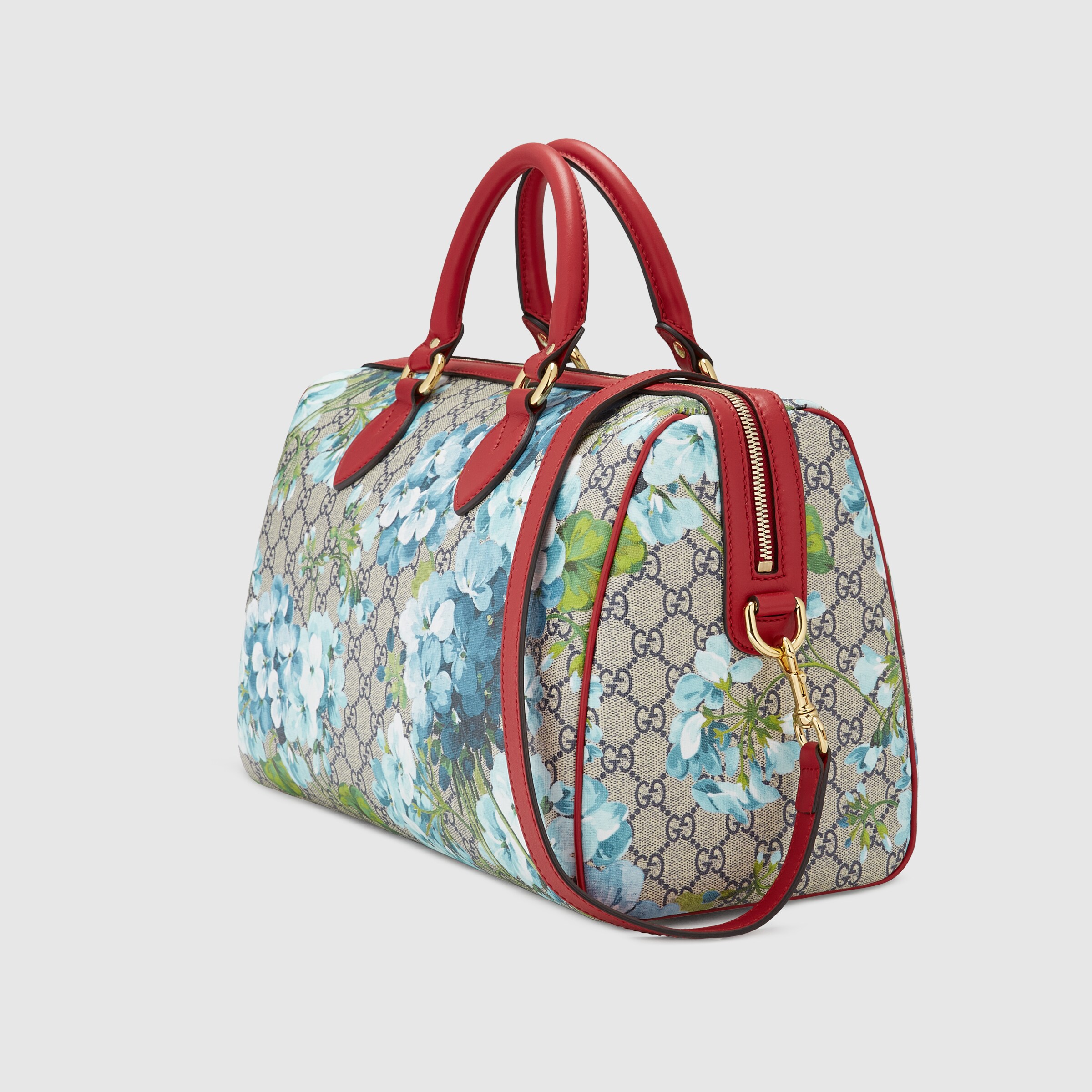 gucci blooms gg supreme boston bag