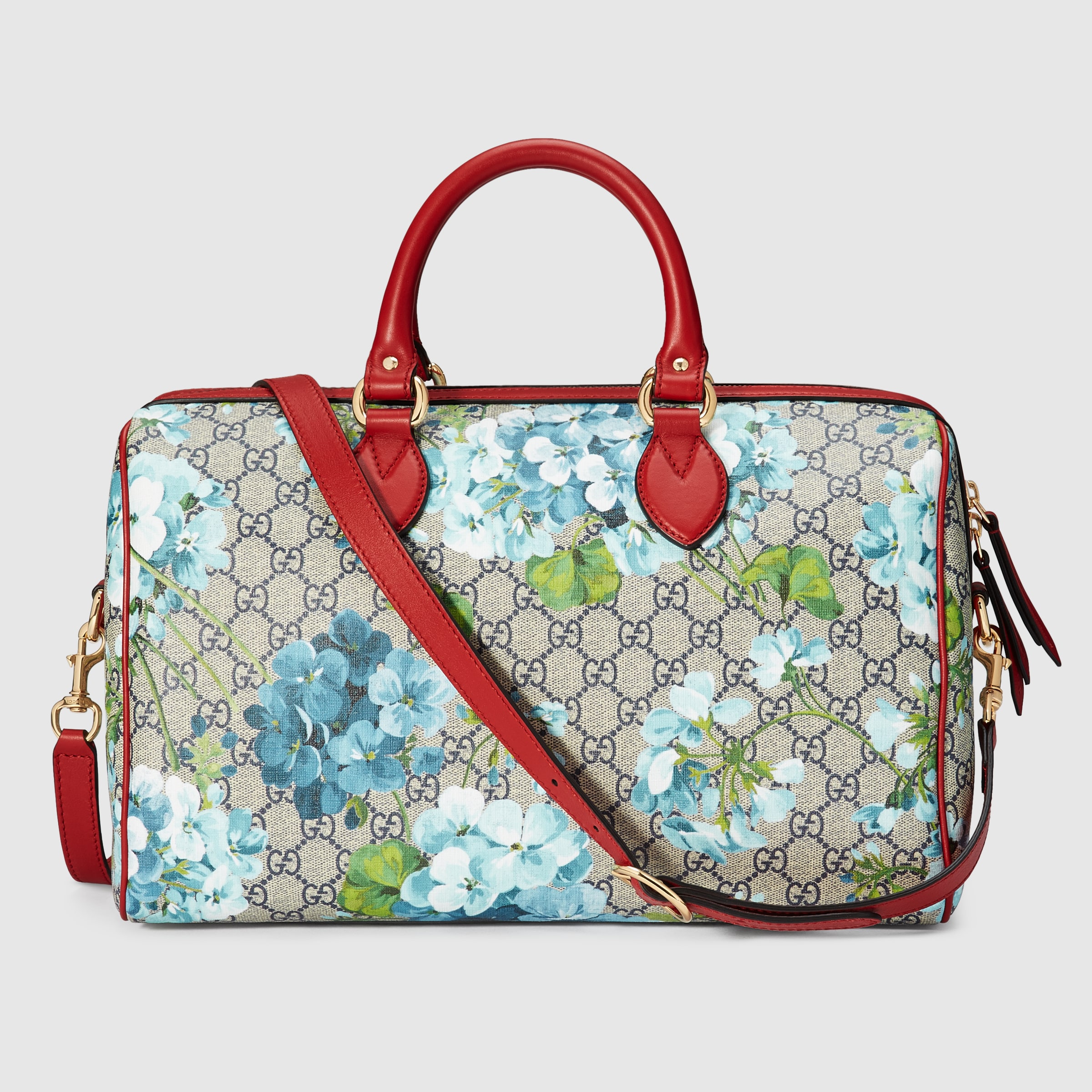 gucci blooms gg supreme boston bag