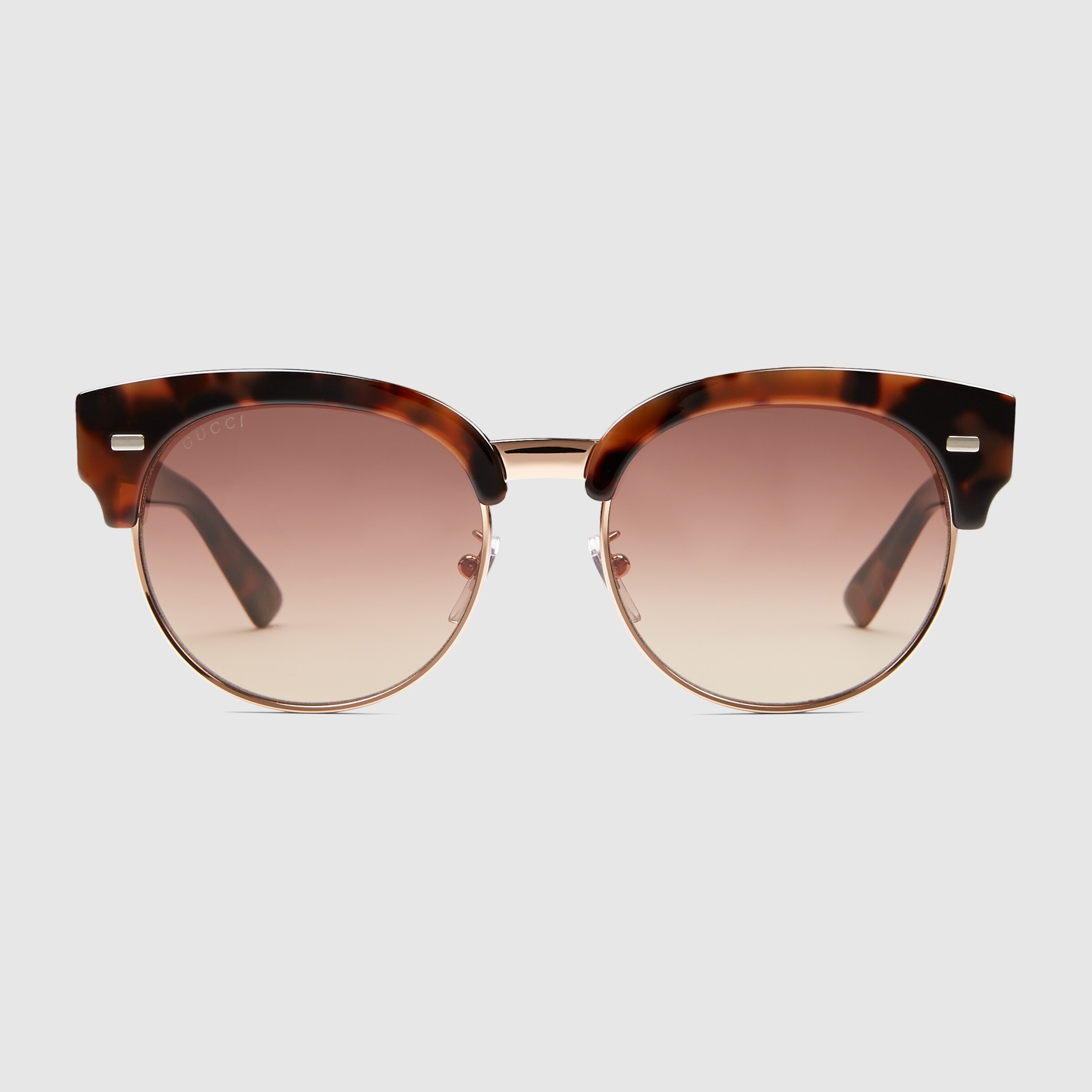 Round-frame acetate sunglasses - Gucci Womens Round ...