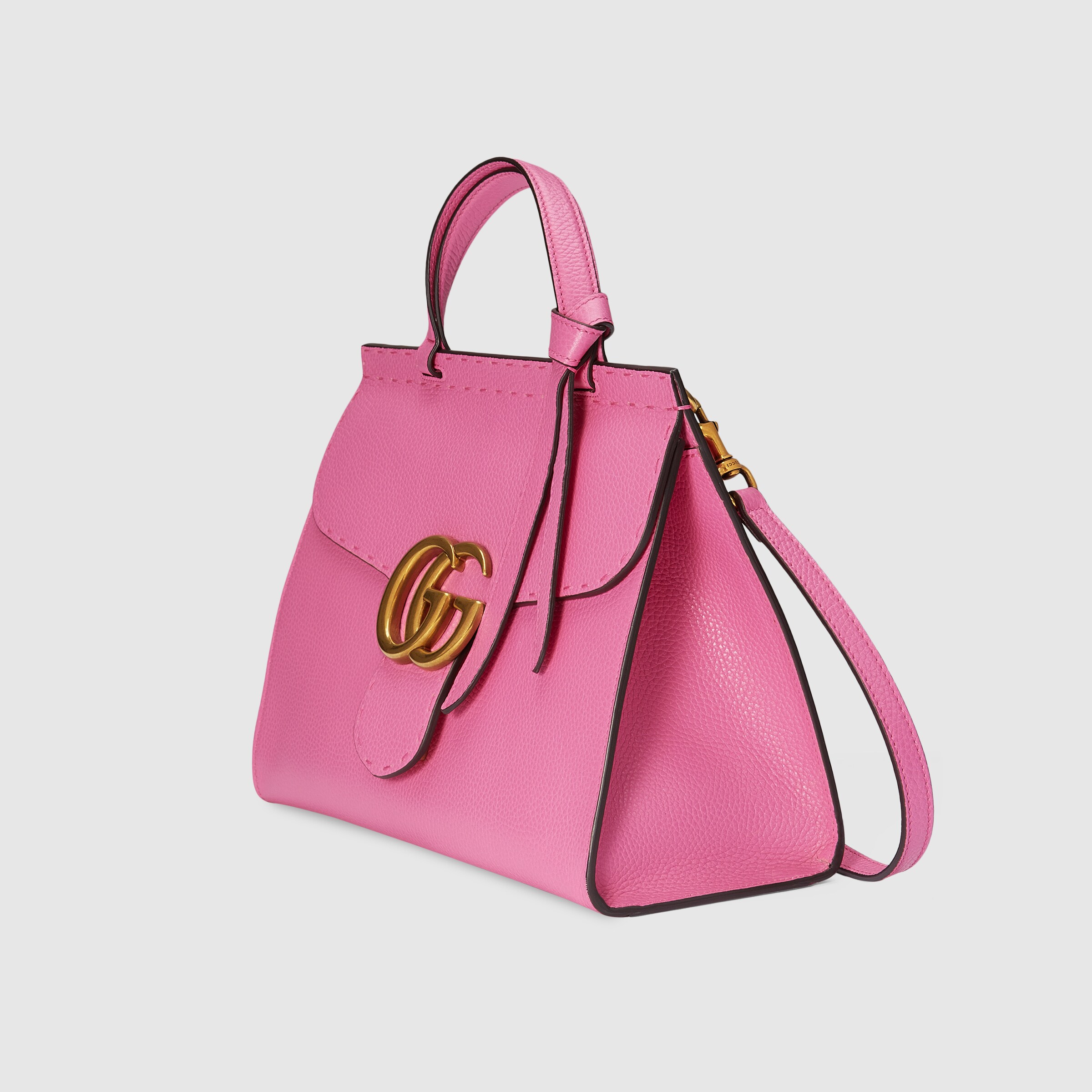 gucci marmont large top handle bag