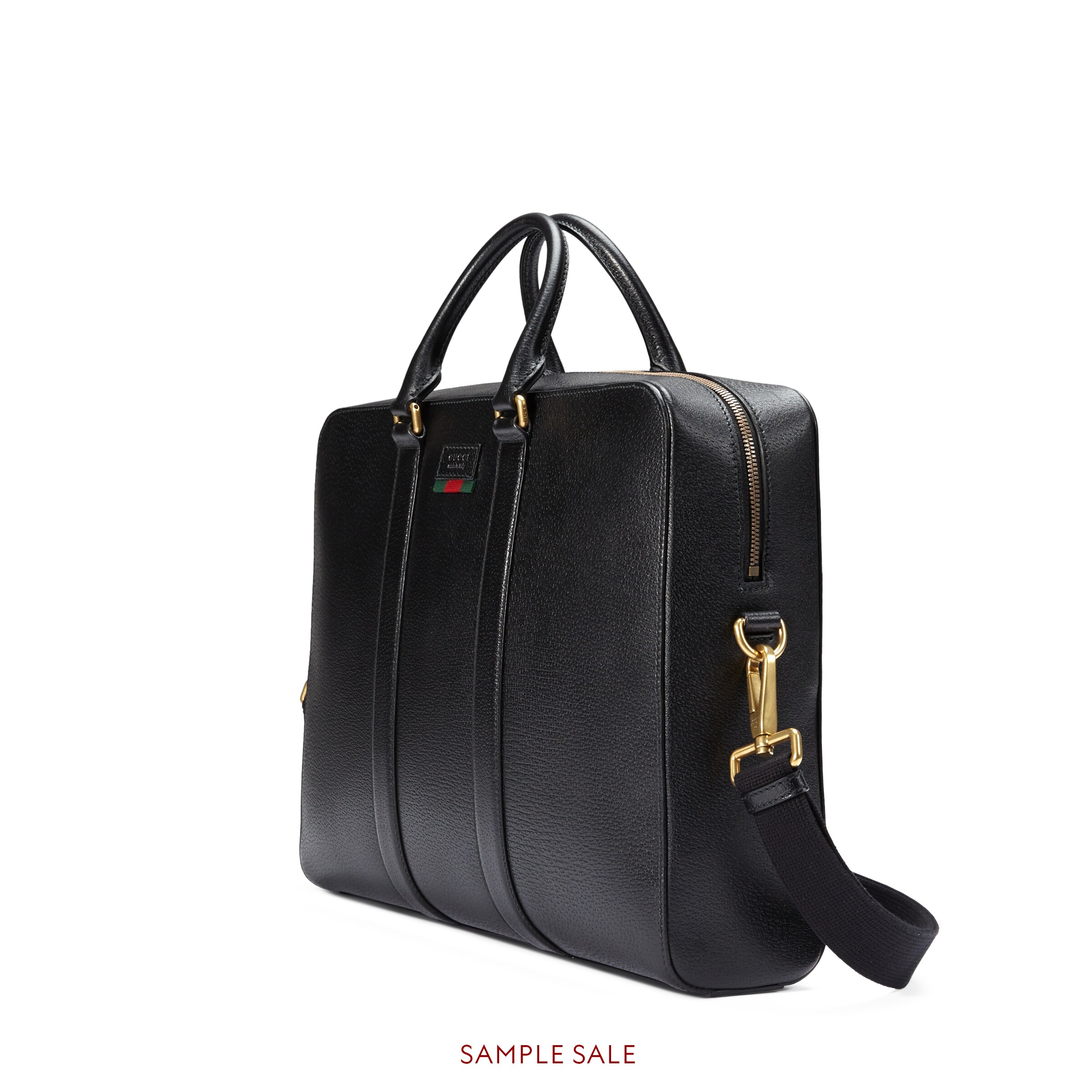 Leather briefcase with  Gucci Men's Briefcases 429035DJ23T1060