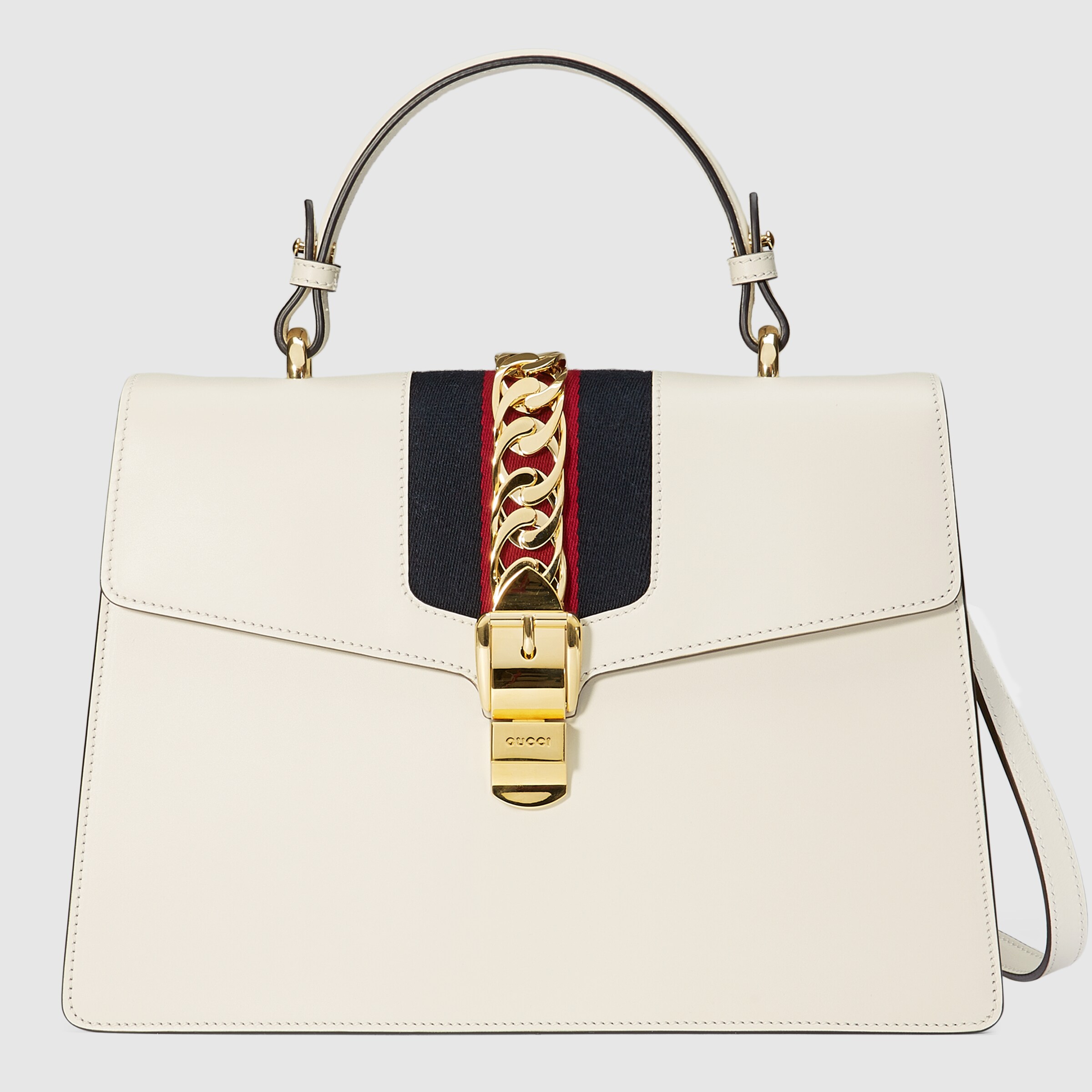 gucci sylvie white bag