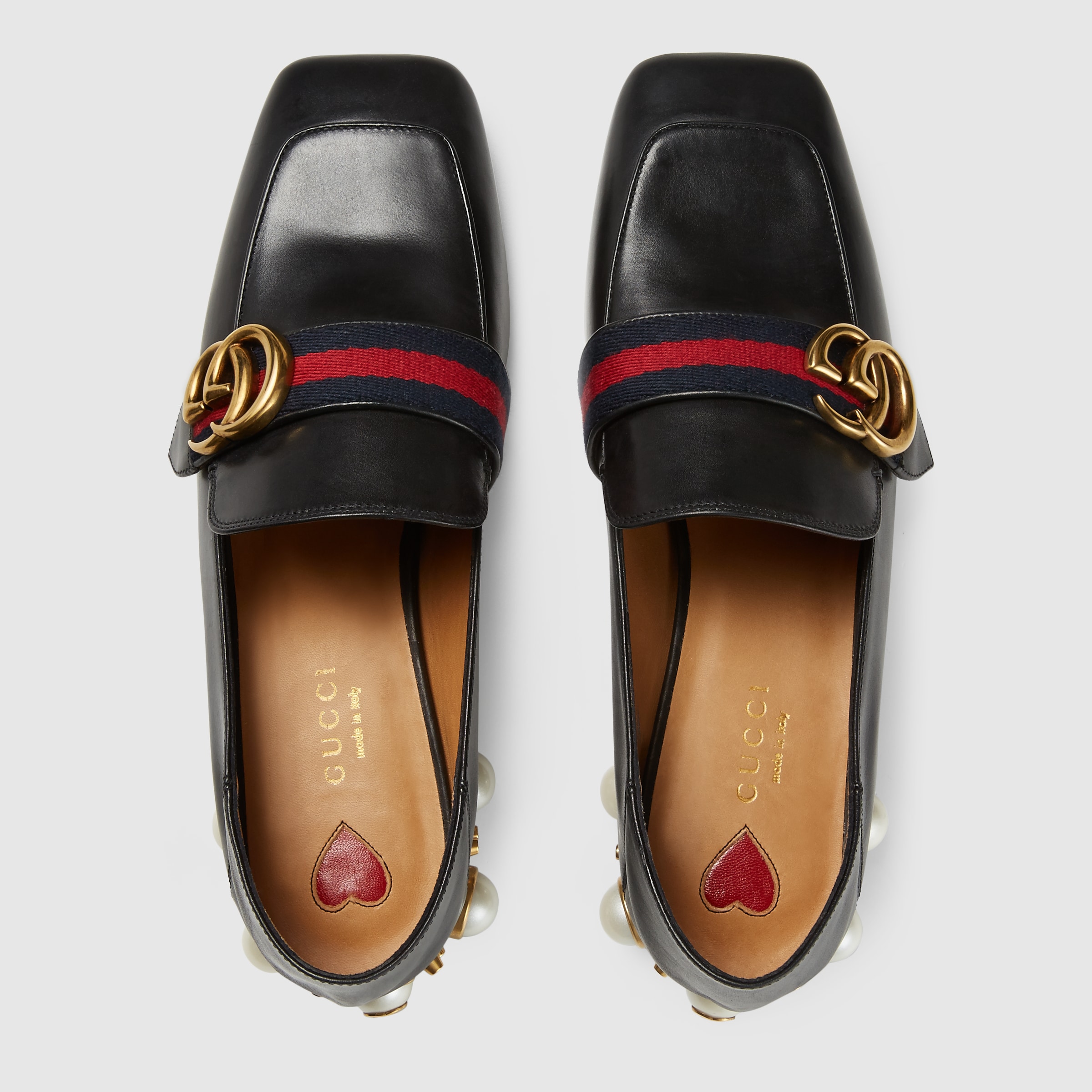 gucci loafer with heel