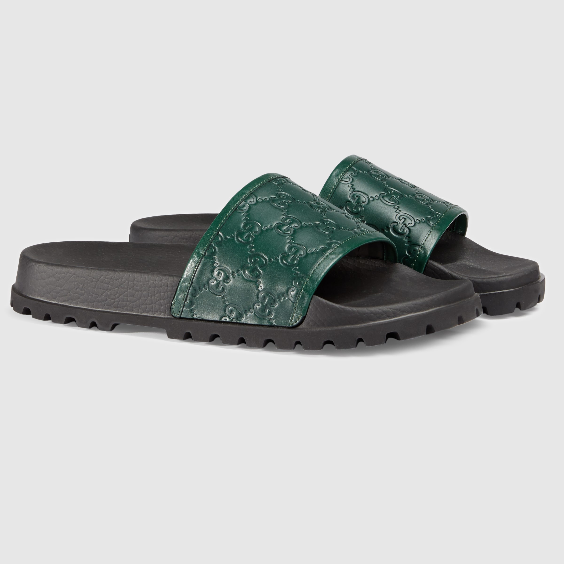 mens clear gucci slides