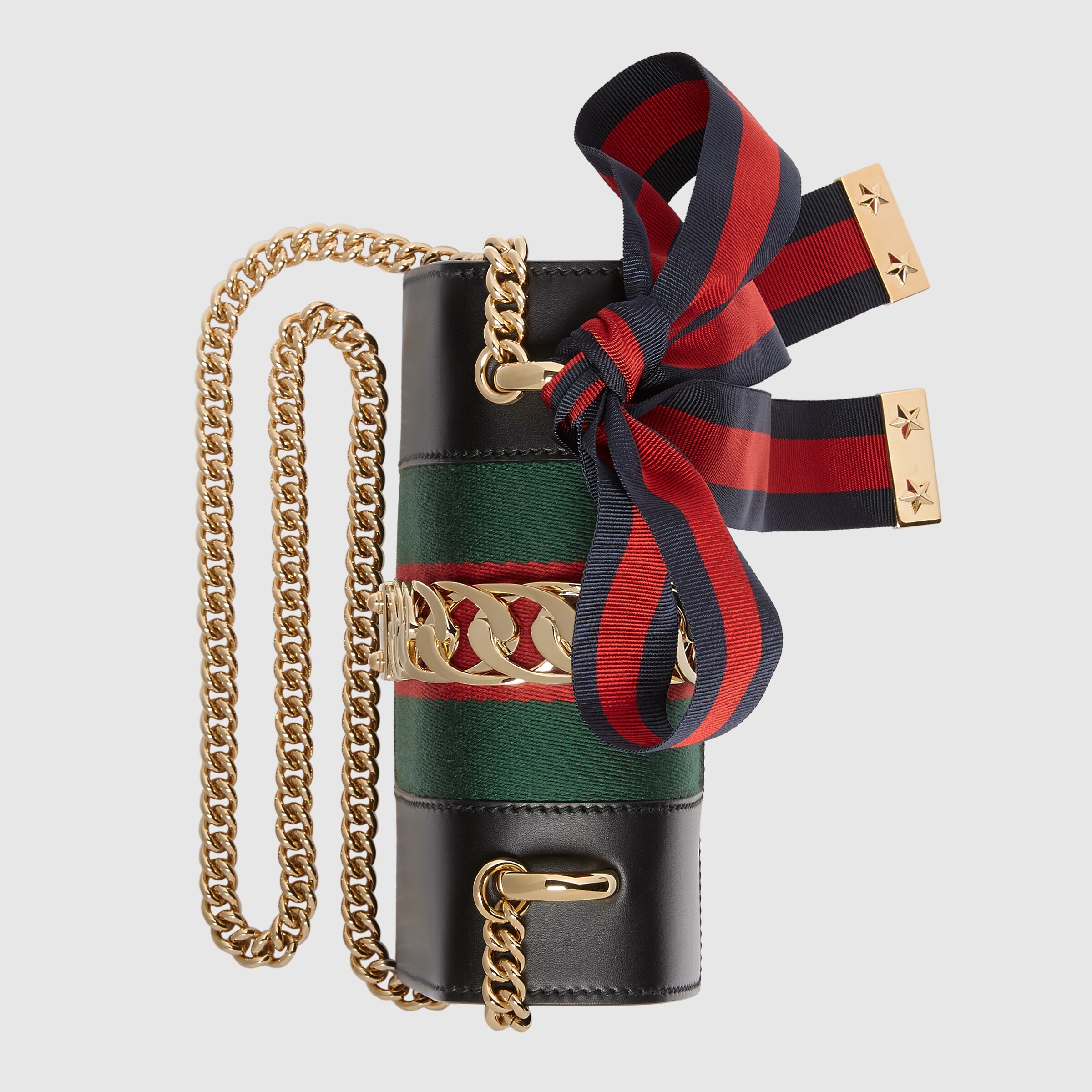 gucci sylvie leather mini chain bag