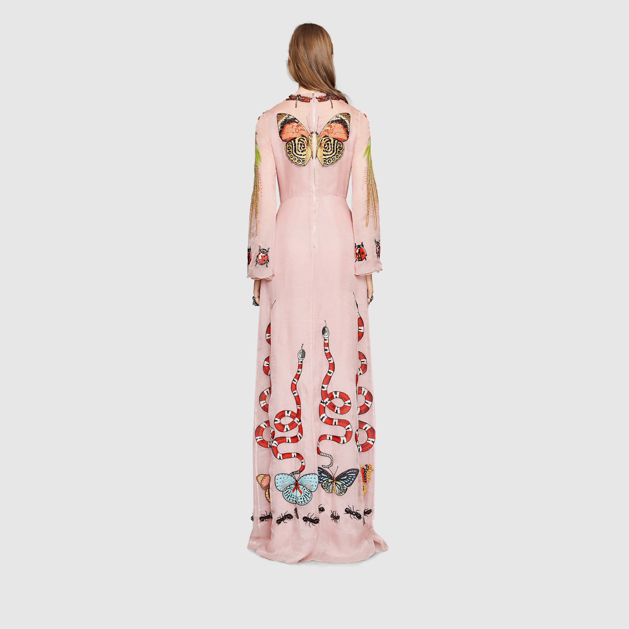 gucci red gown