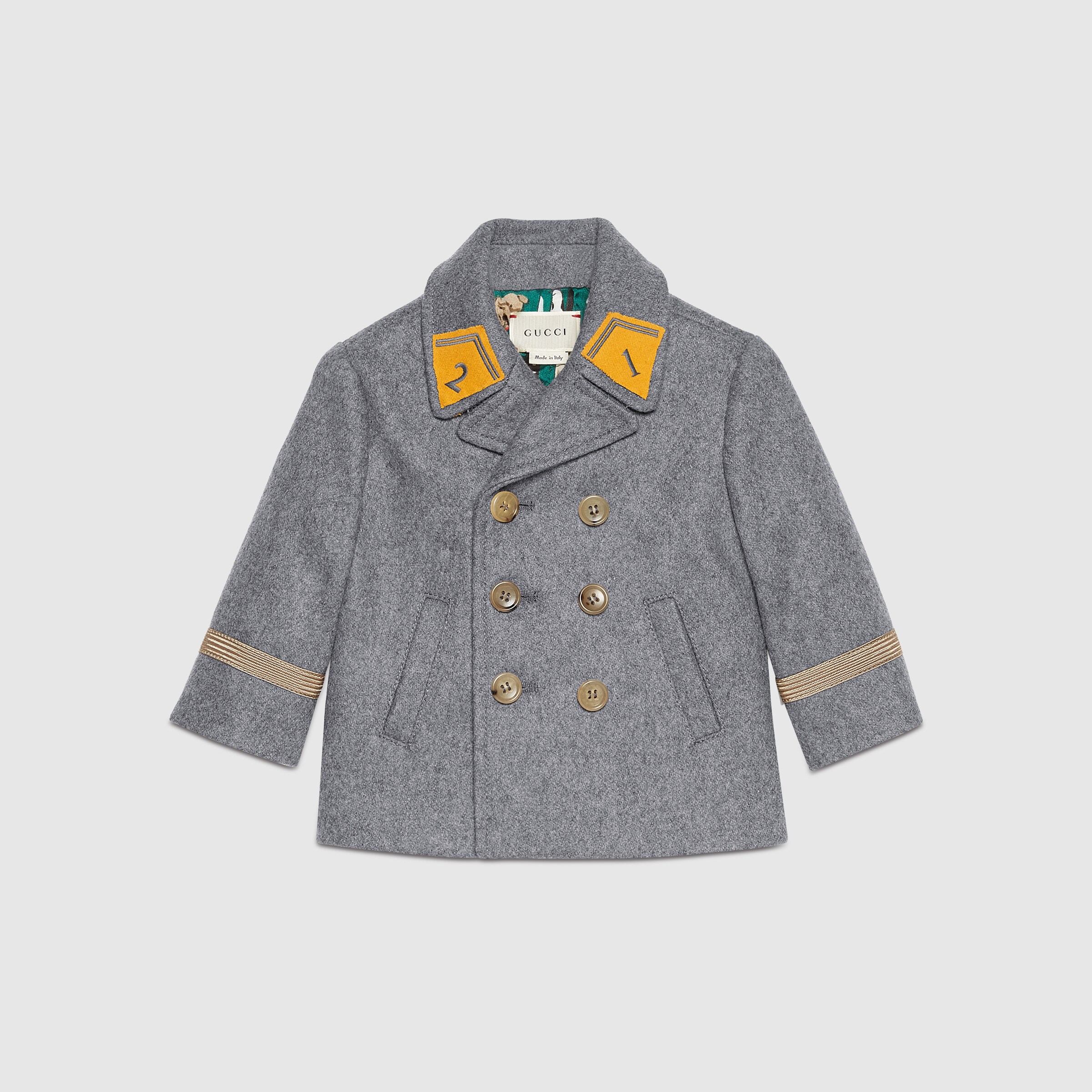 Gucci Children Baby wool cashmere pea coat 430266XB9981045
