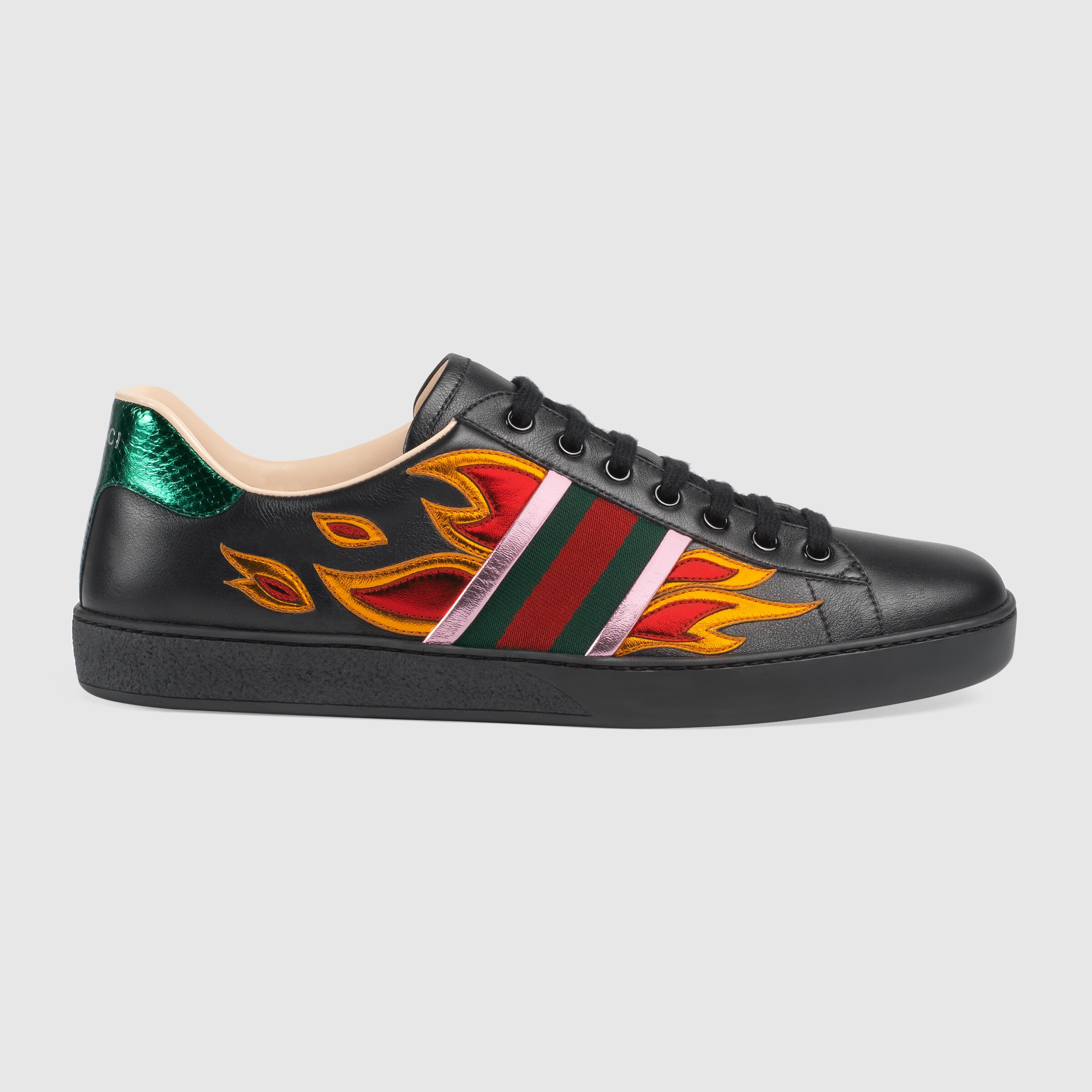 gucci flame ace sneakers