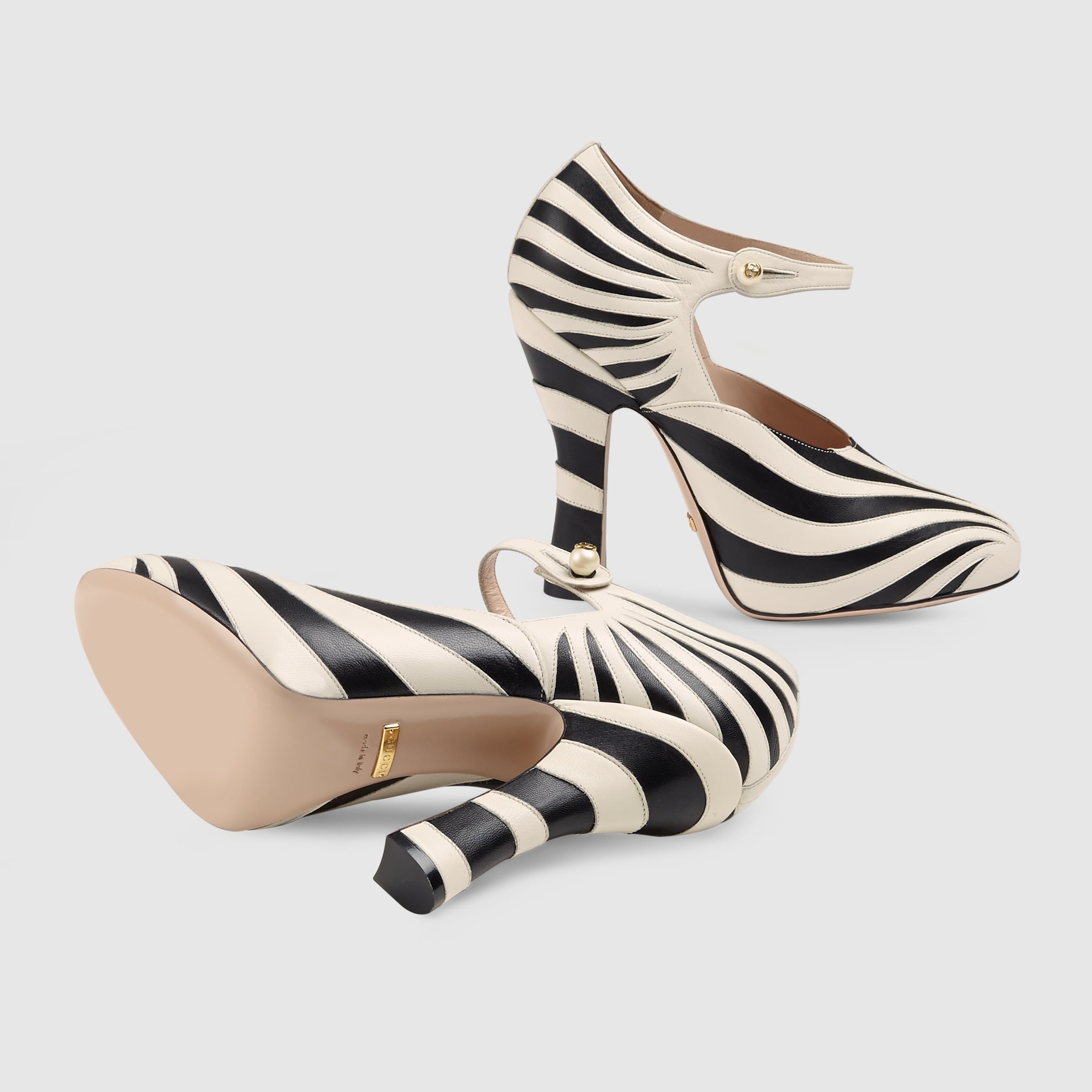 Zebra leather pump Gucci Women�s Pumps 447598C9D109085