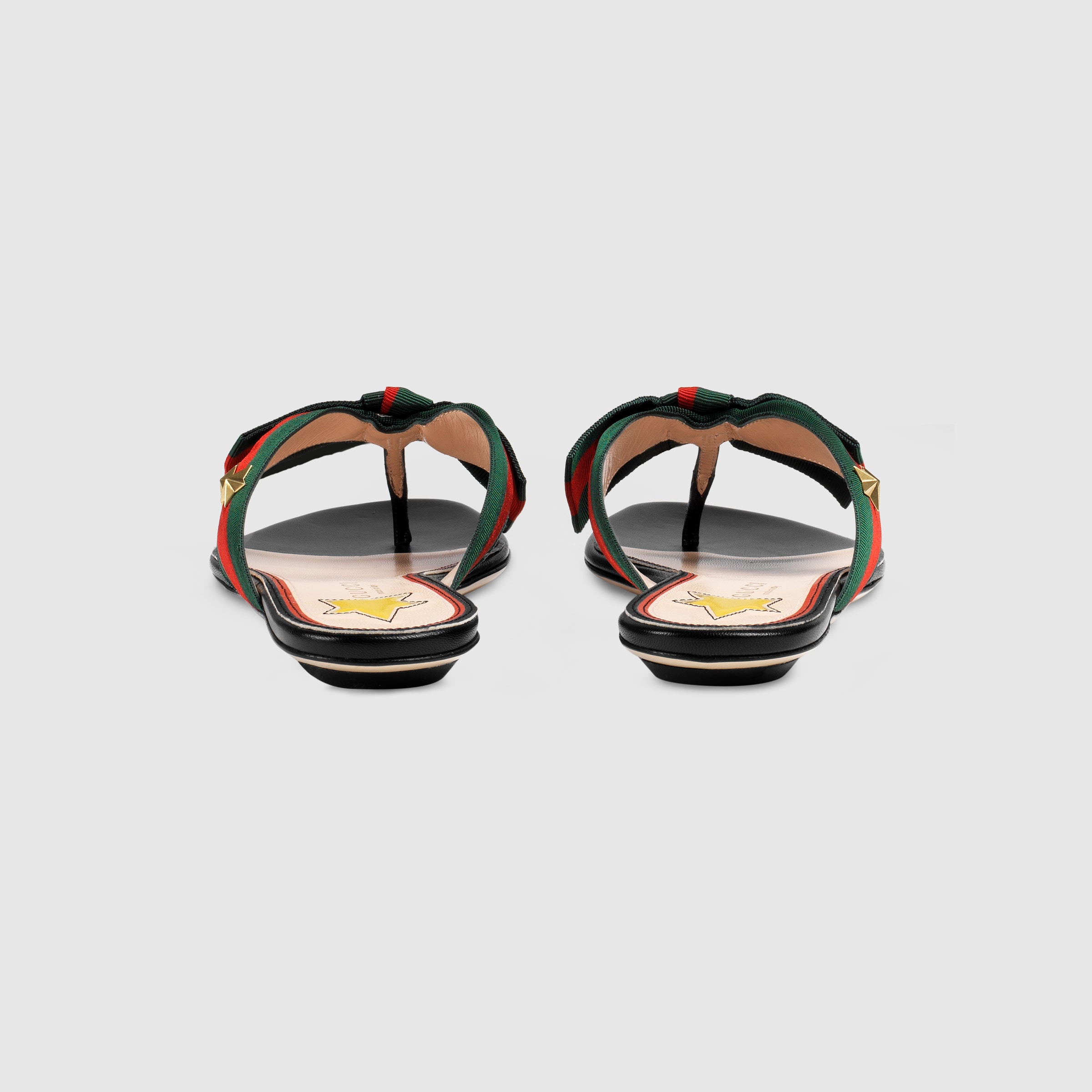 Studded grosgrain  thong sandal Gucci Women's Slides & Thongs