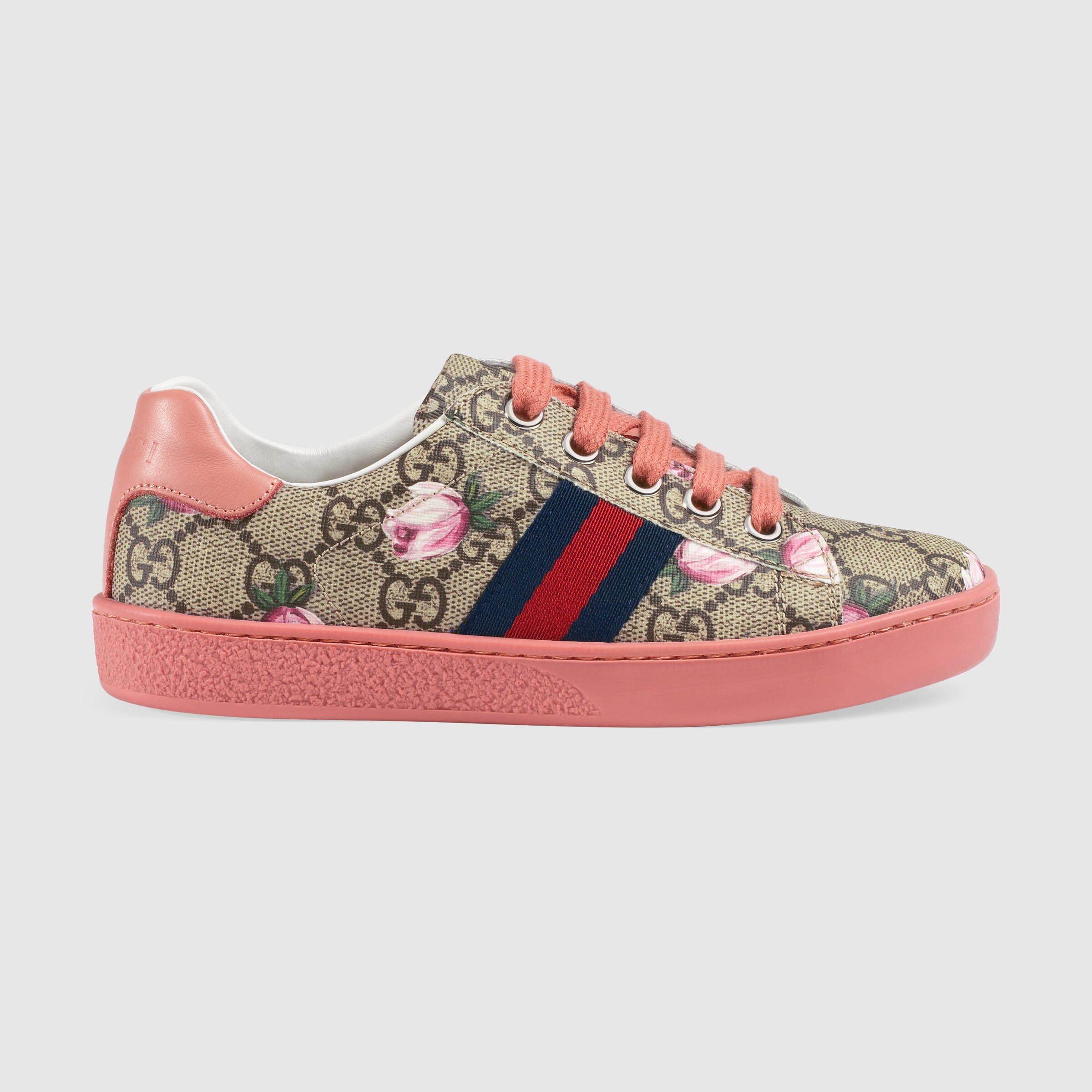 Children's GG flowers low-top - Gucci Girl's Sneakers & High Tops ...