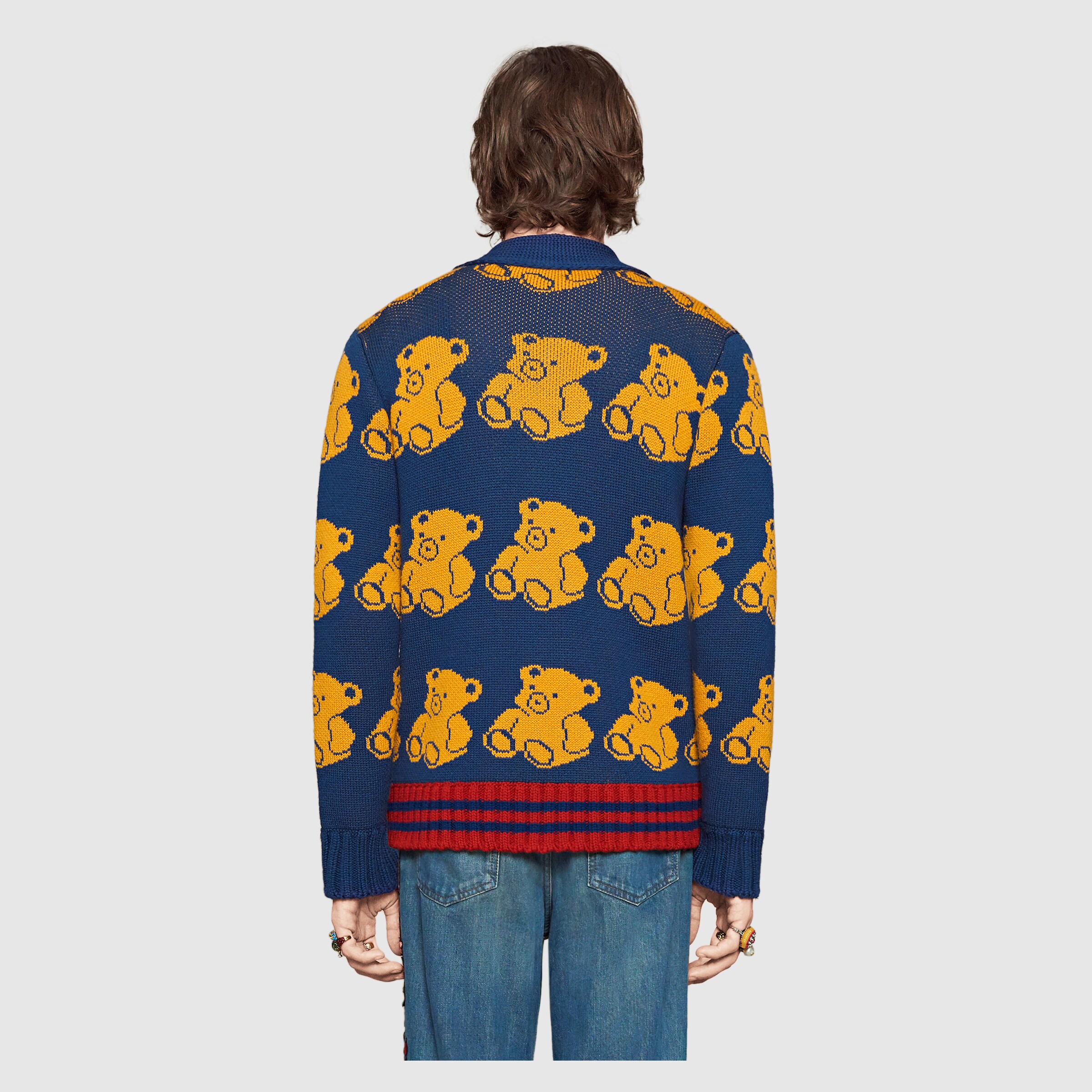 gucci wool sweater with teddy bear