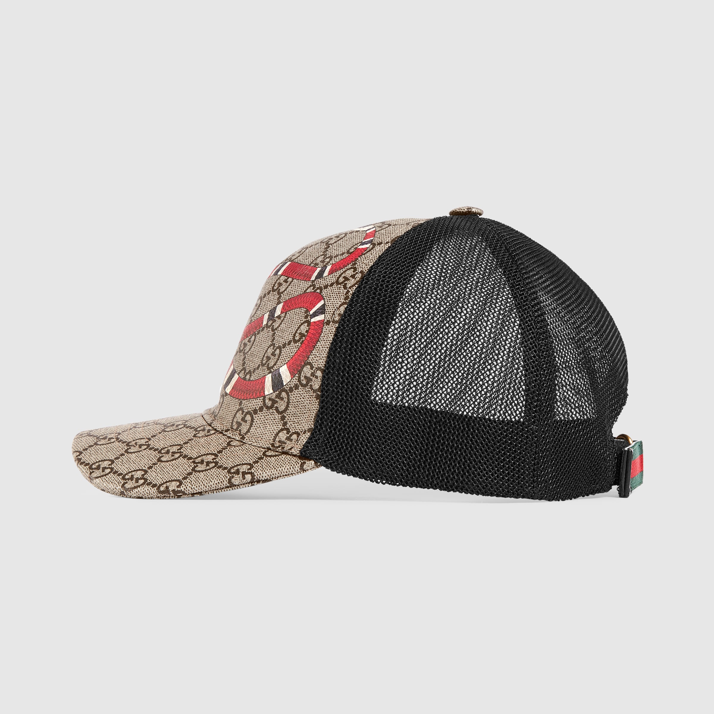 Kingsnake print GG Supreme baseball hat - Gucci Men's Baseball Caps 4268874HB102160