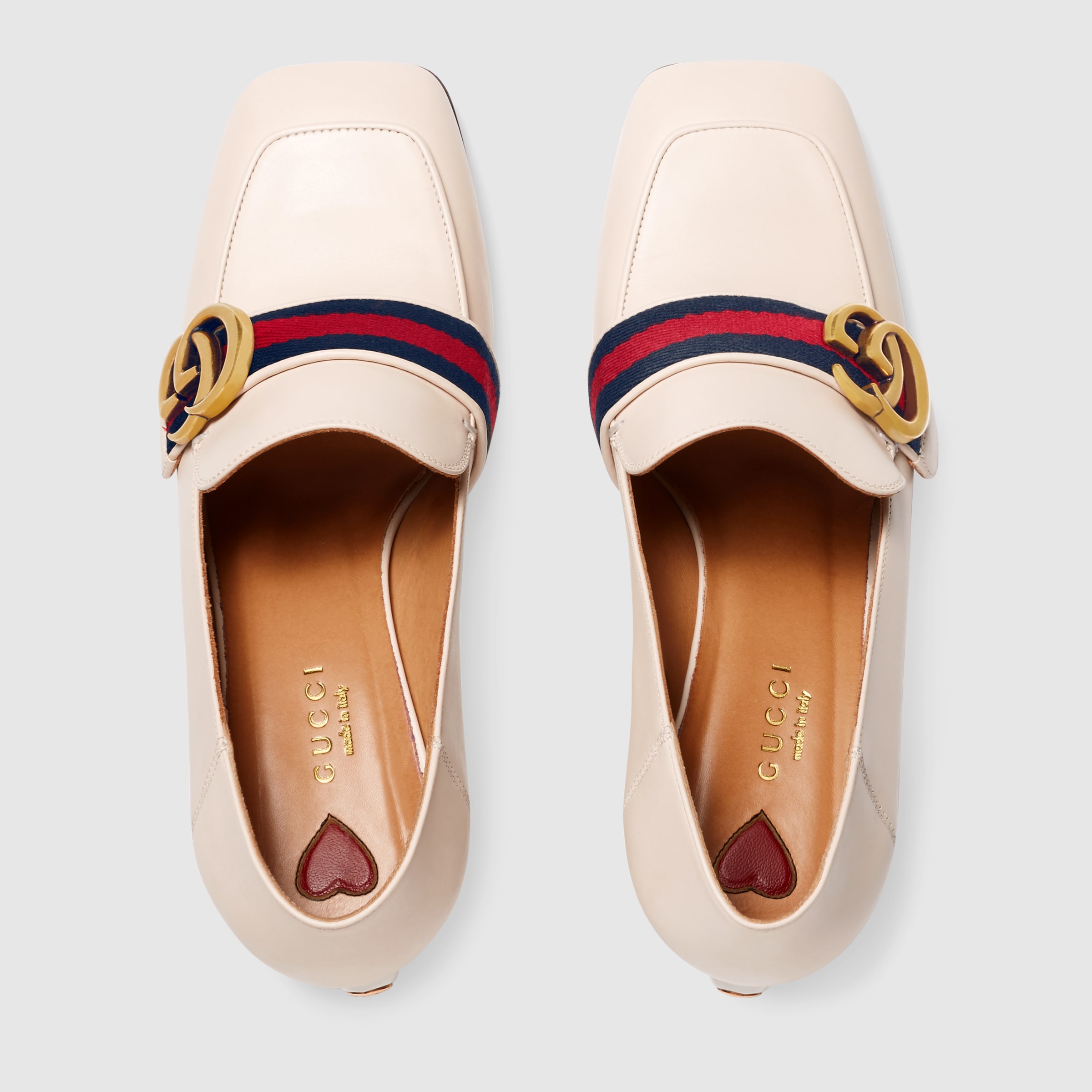 Leather midheel mule Gucci Women's Moccasins & Loafers 425943DKHC09061