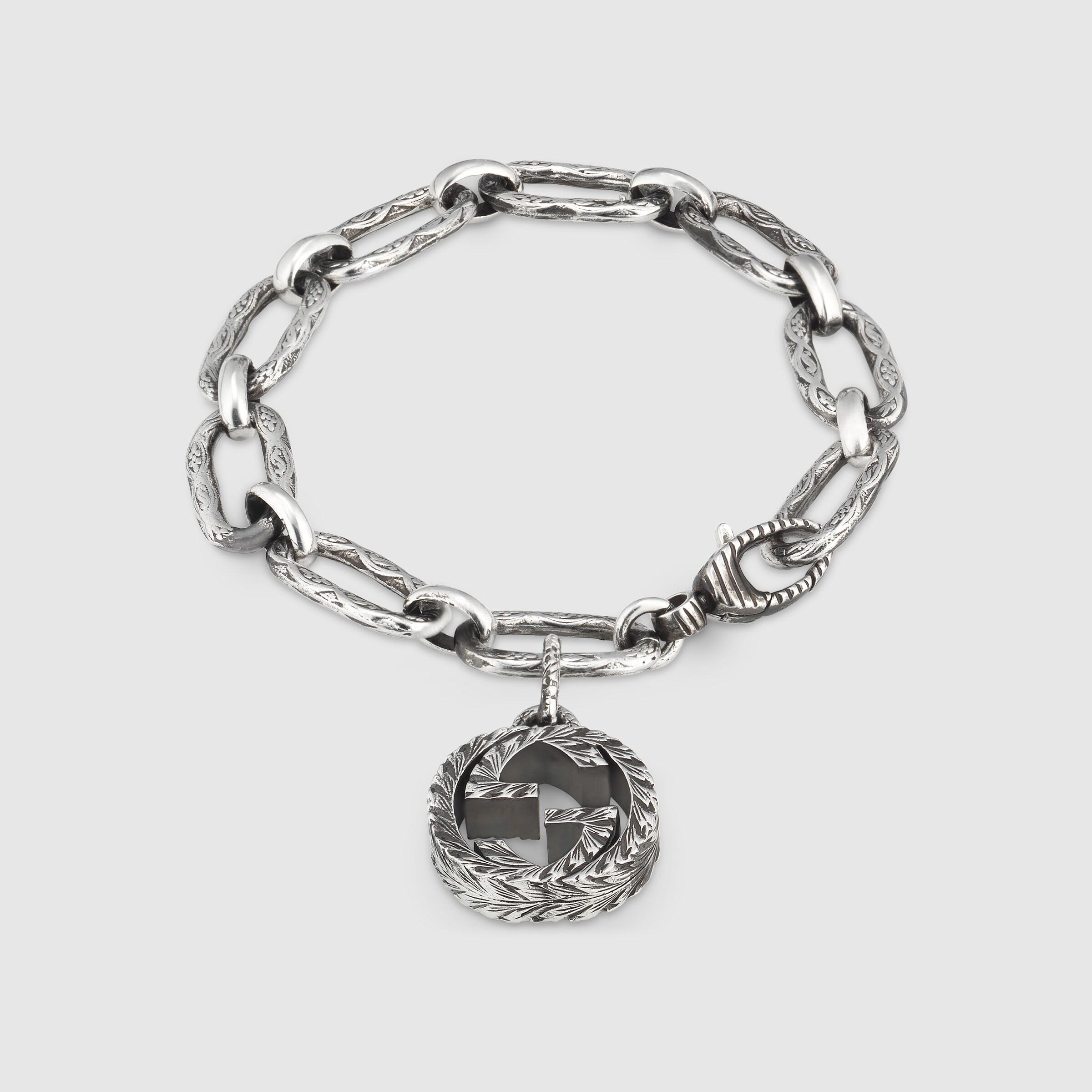Interlocking G charm bracelet Gucci Silver Bracelets 455383J84000701
