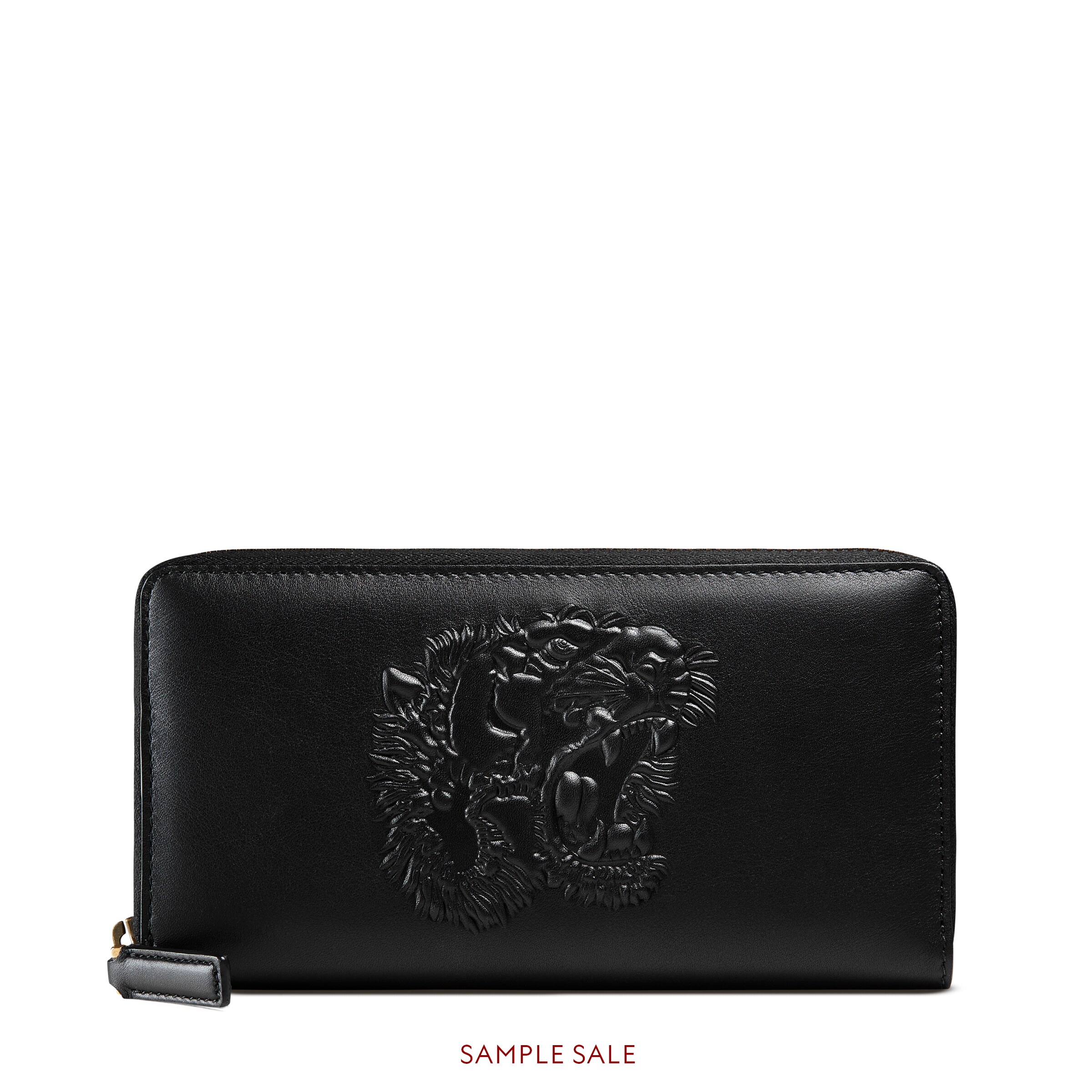 Tiger embossed zip around wallet - Gucci Men's Zip Around 451182DUX1T1000