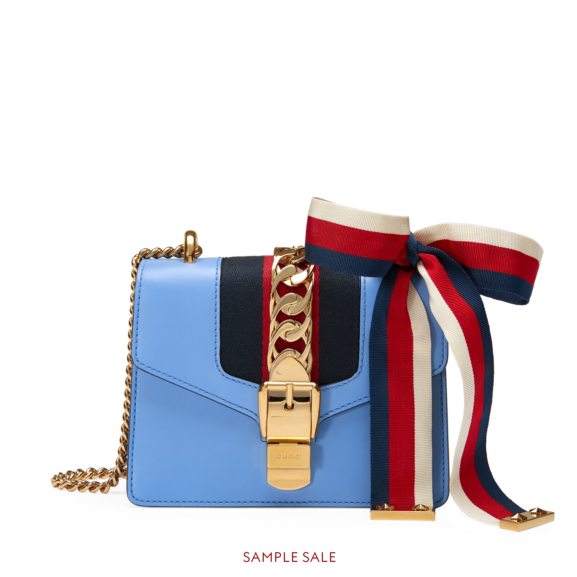 gucci sylvie leather mini chain bag