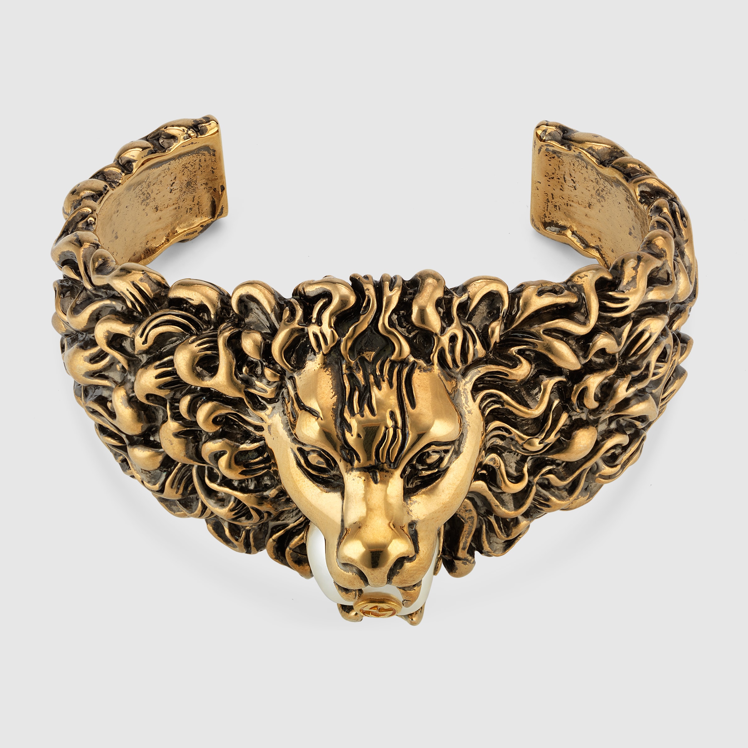 Lion head cuff bracelet in metal Gucci Fashion Jewelry For Women