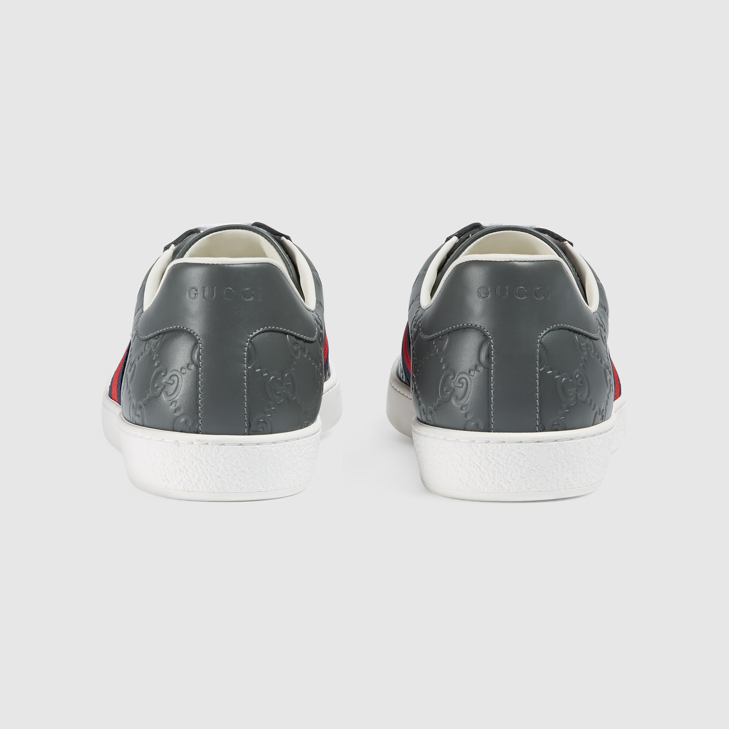 ace gucci signature sneaker white