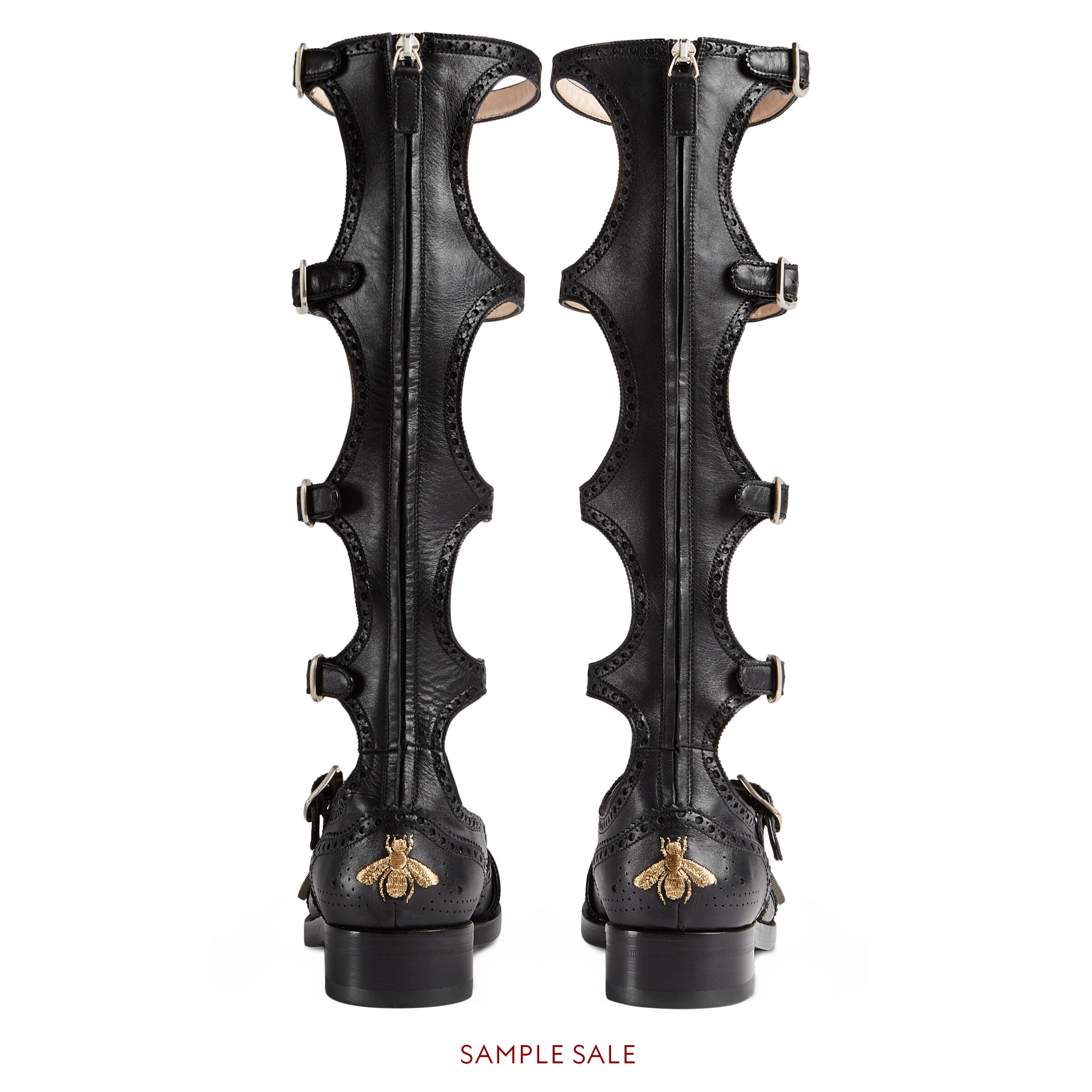 Queercore brogue knee boot Gucci Women's Boots & Booties 452899A3N001000