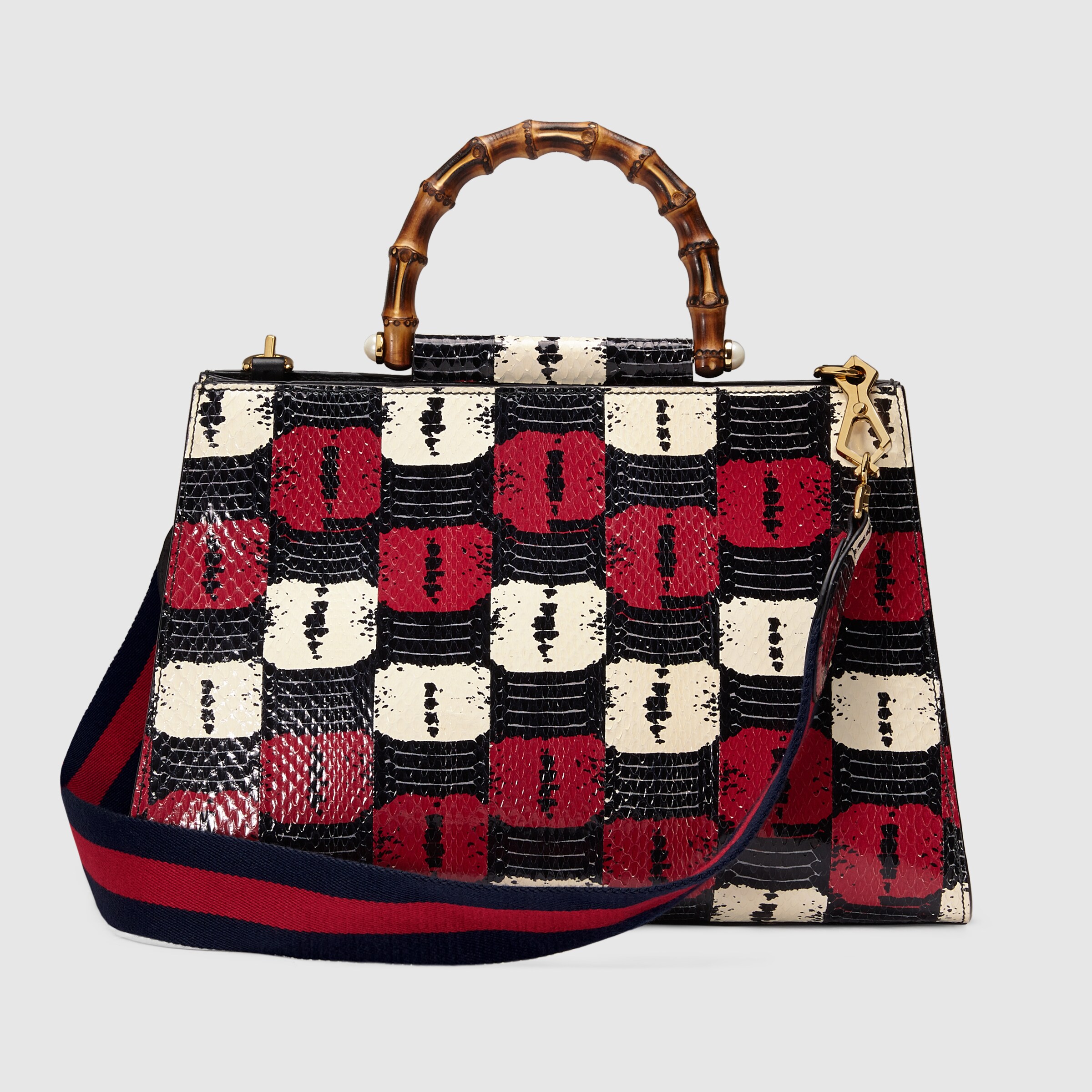 Gucci Nymphaea snakeskin top handle bag Gucci Women's Exotics