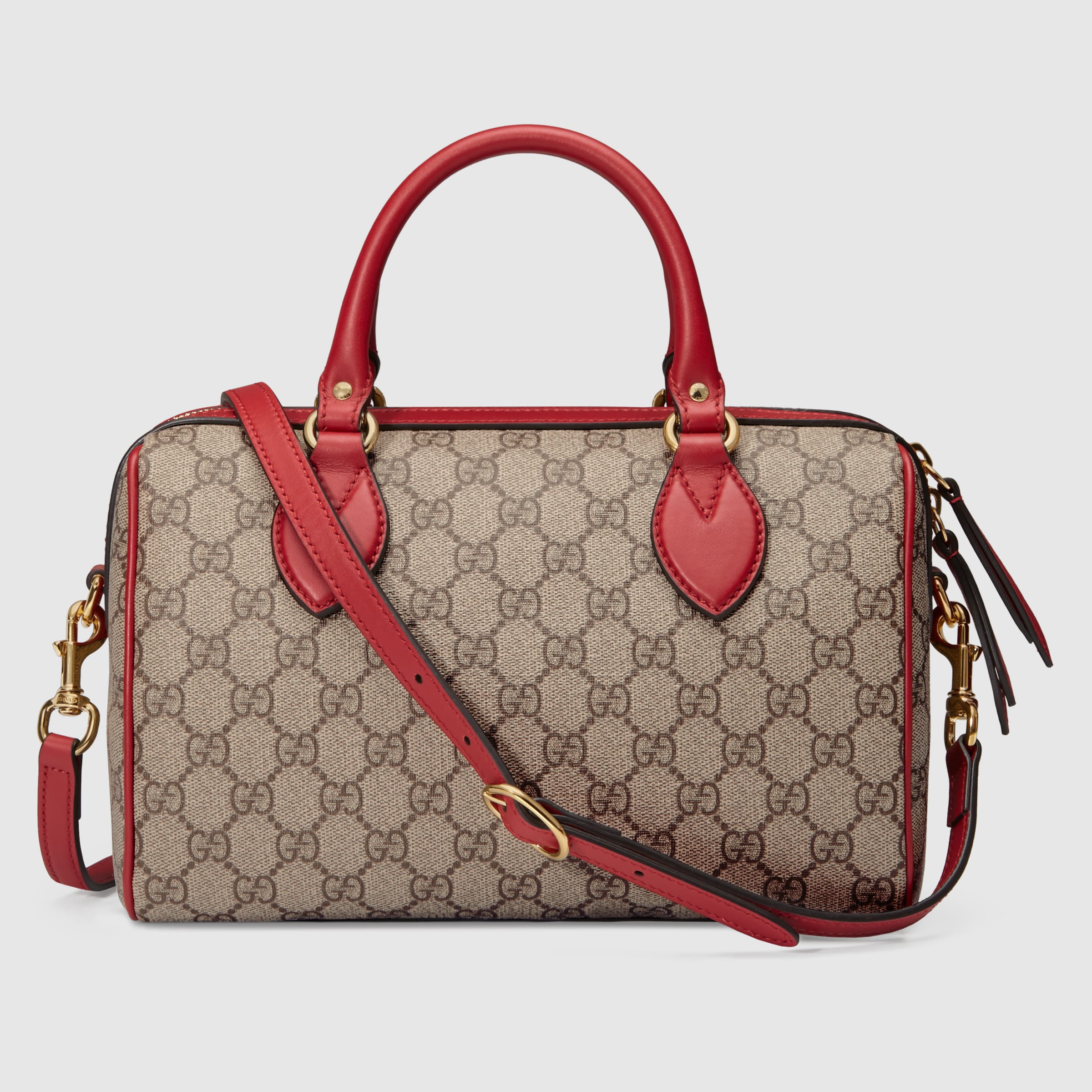 Limited Edition GG Supreme top handle bag with embroideries - Gucci ...