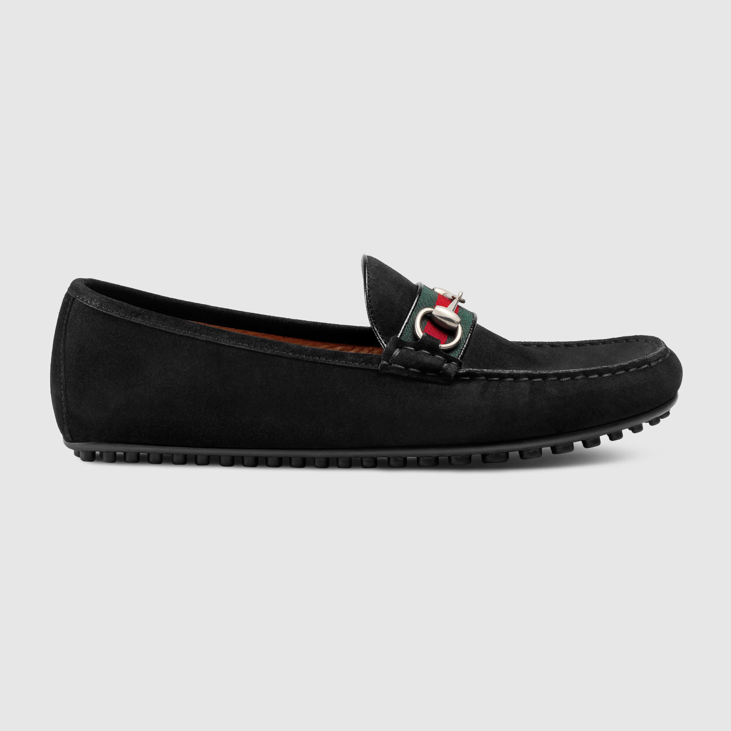 gucci mens driver with web