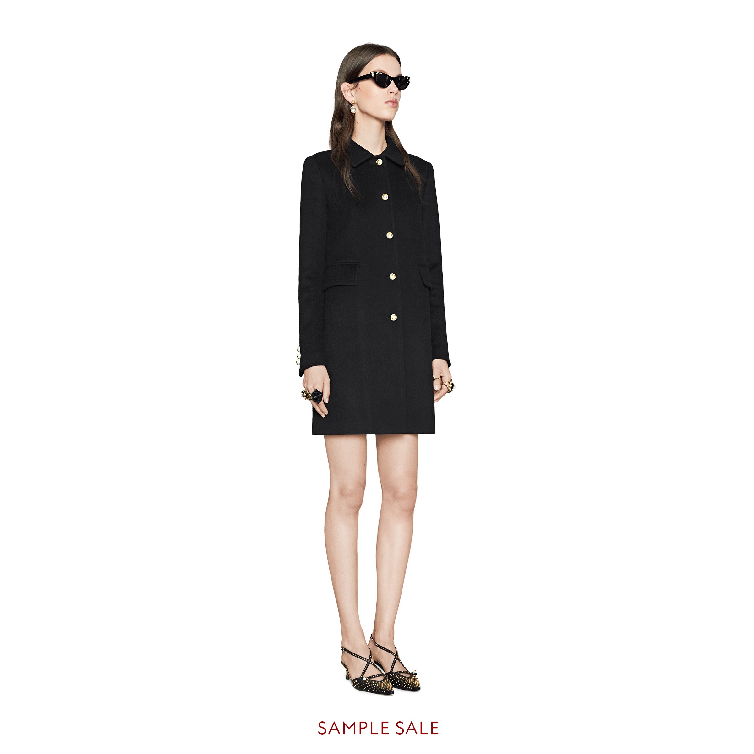 Singlebreasted wool coat Gucci Women's Coats & Furs 410535ZHW031000