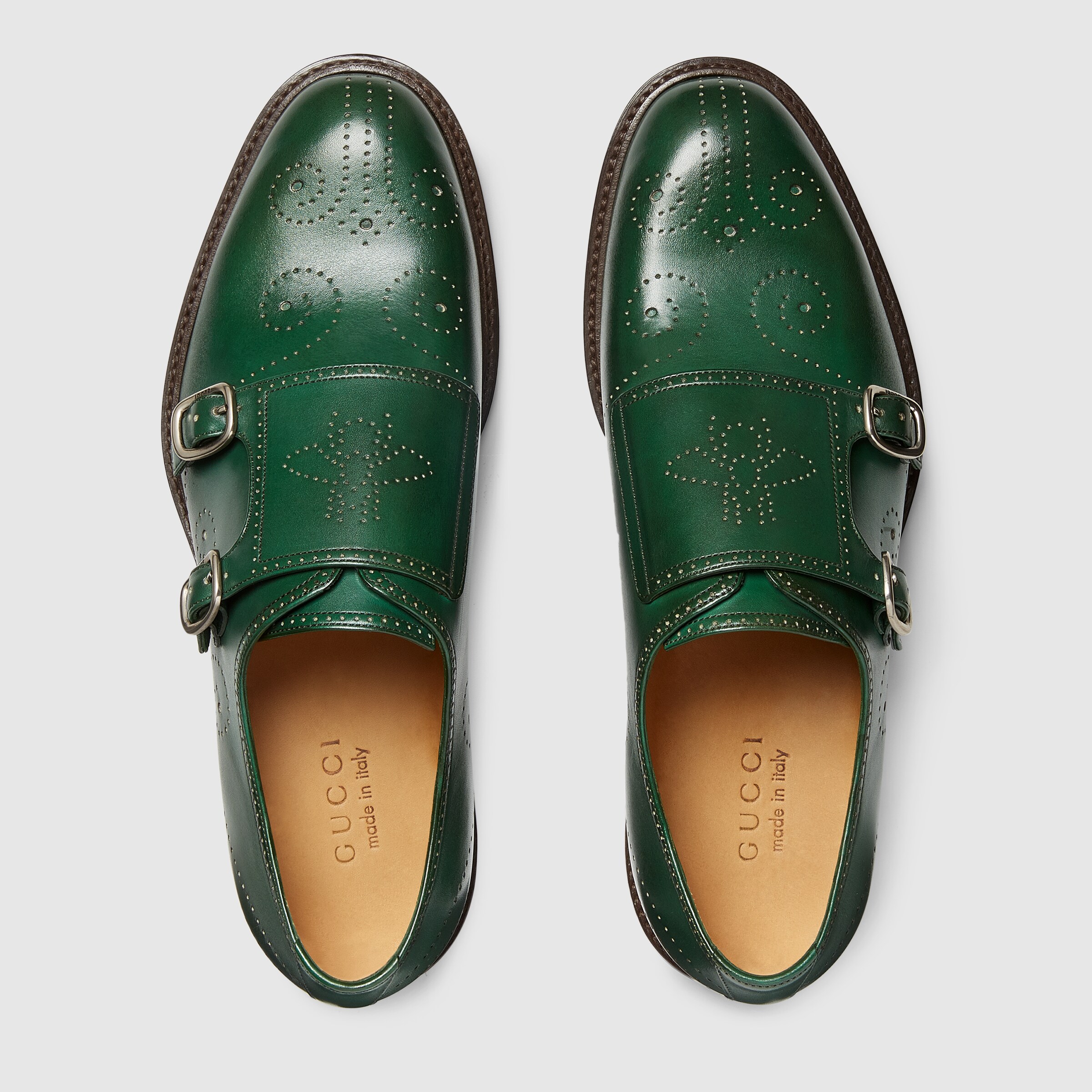 Bee brogue monk shoe Gucci Men�s Monk Straps 450715B66003020