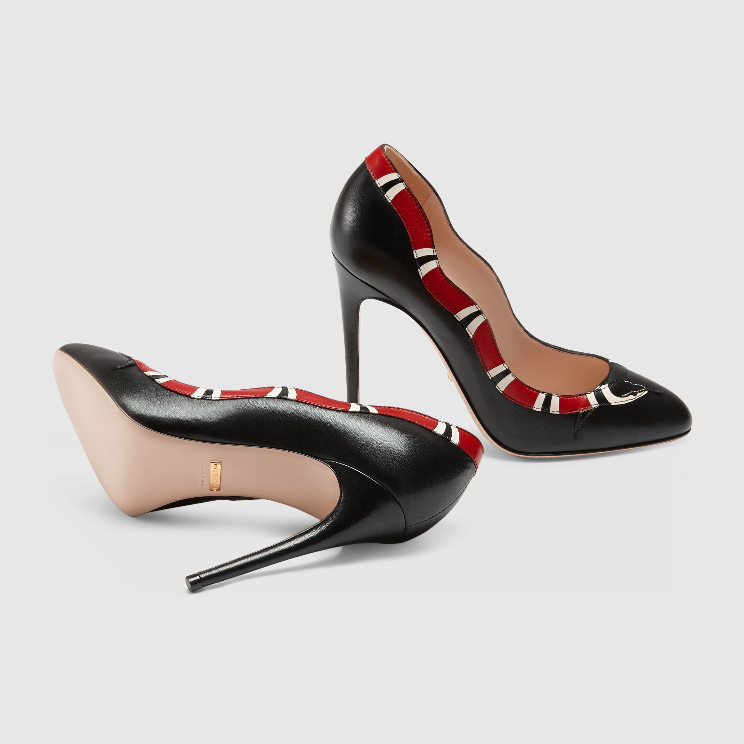 Leather snake pump - Gucci Women's Pumps 453498C9D101186