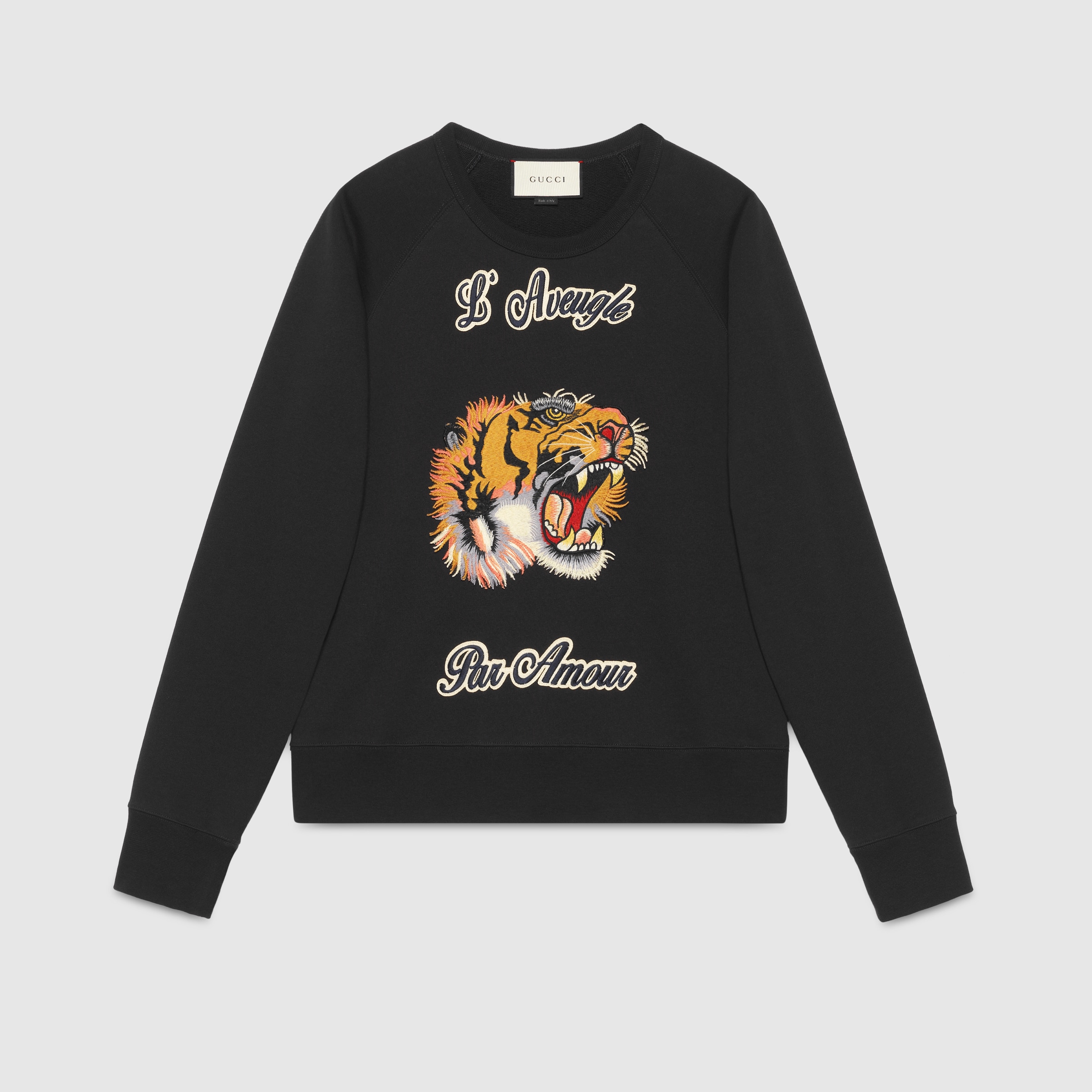 Cotton sweatshirt with tiger Gucci New Sweatshirts & Hoodies