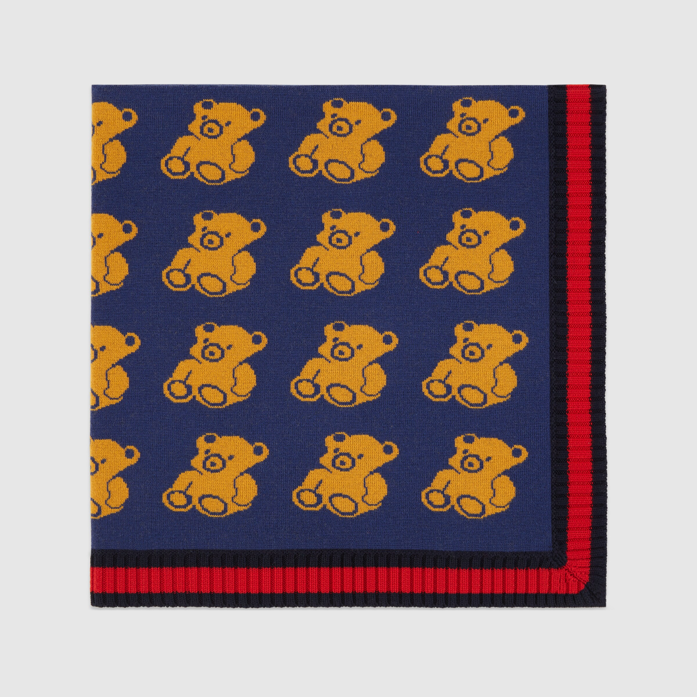 Knitted bears baby blanket Gucci Accessories 4509153K2064275