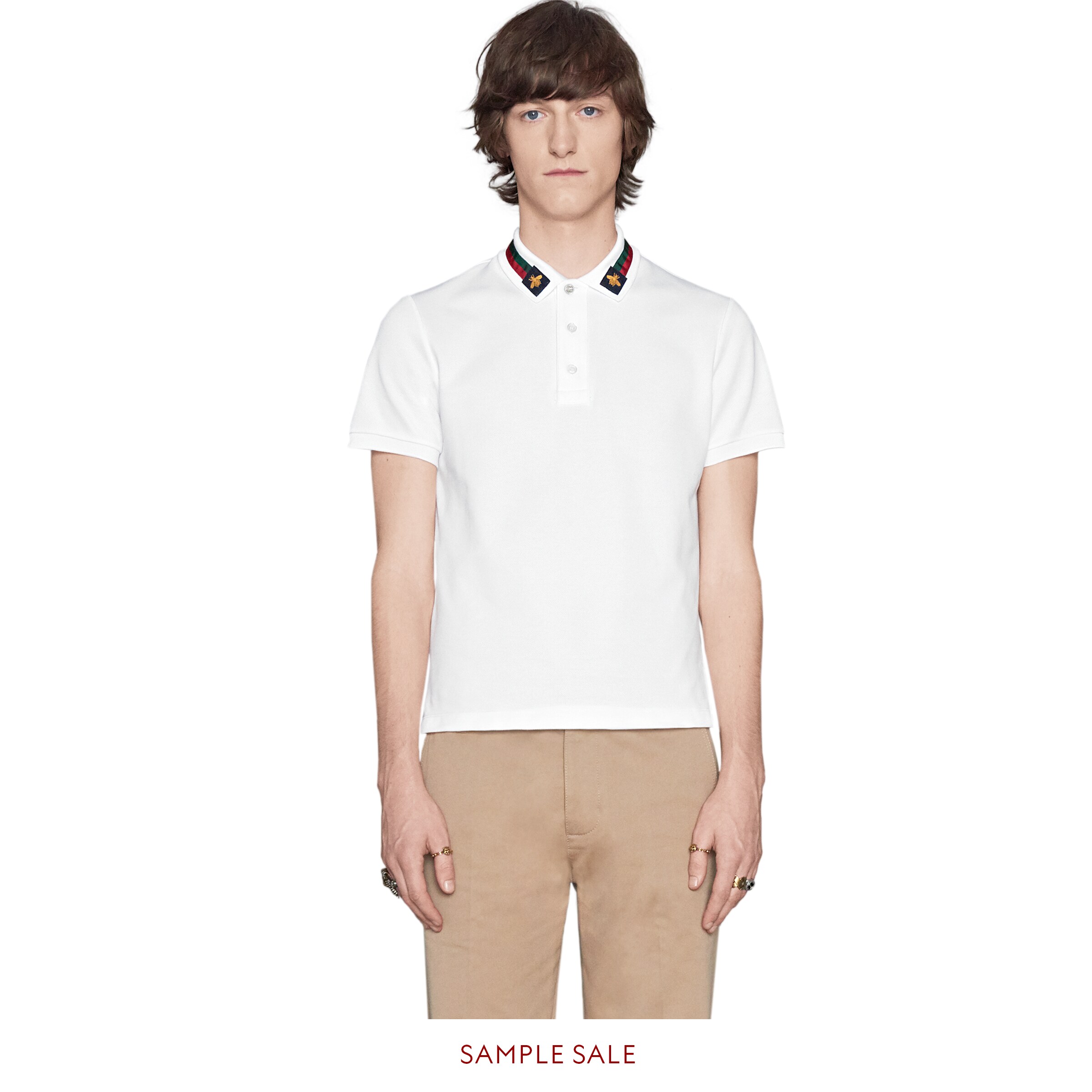 gucci bumblebee polo