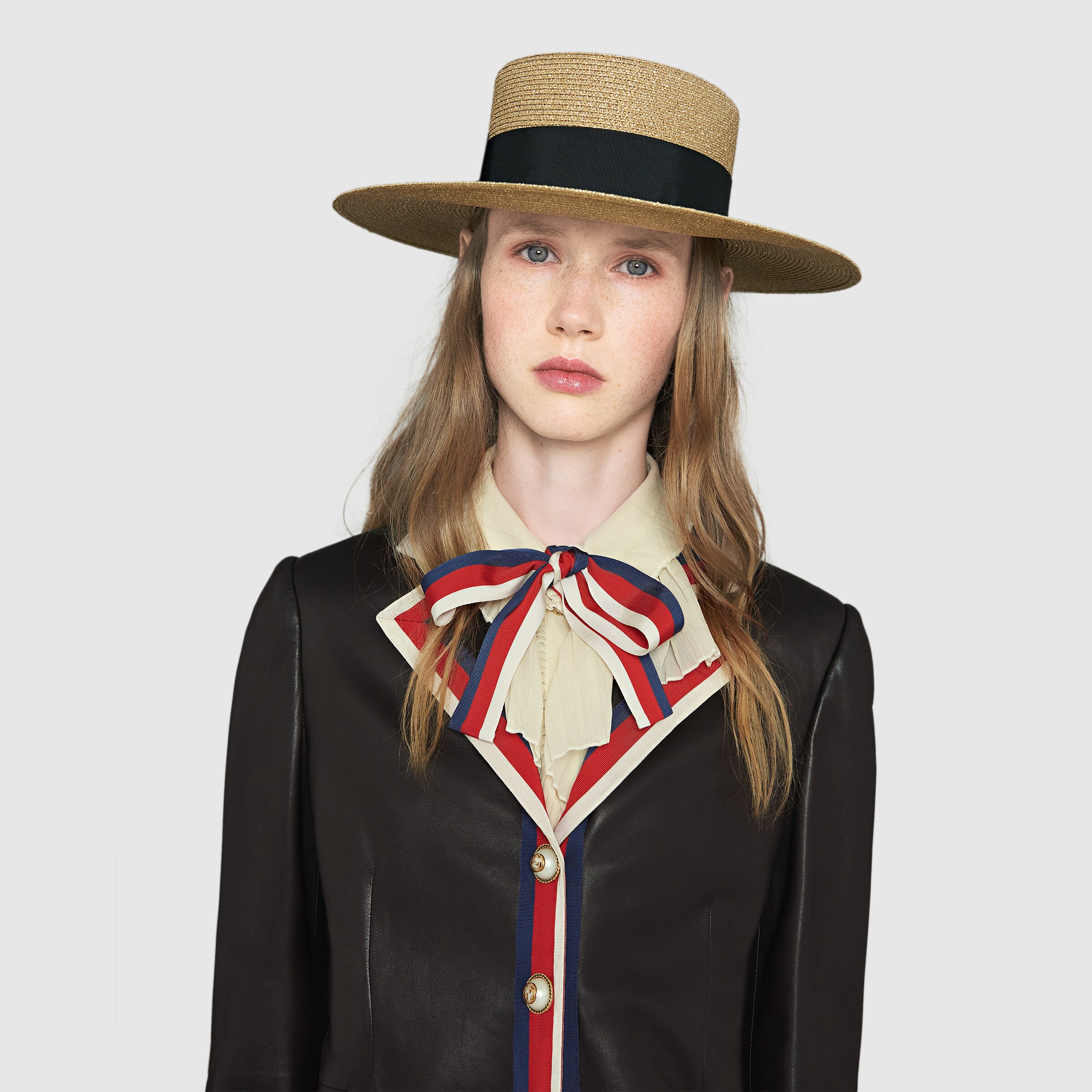 Embroidered leather jacket Gucci Women's Bombers & Leather Jackets