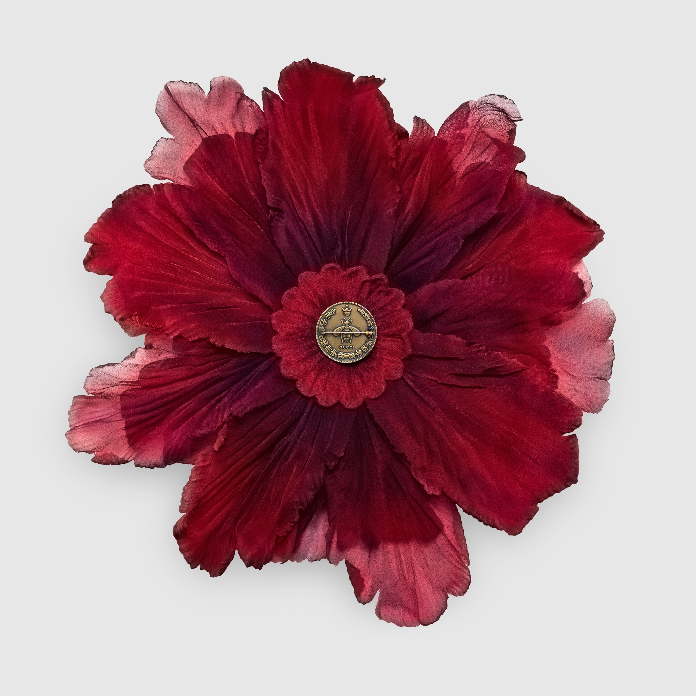 Large flower brooch in silk Gucci Fashion Jewelry For Women