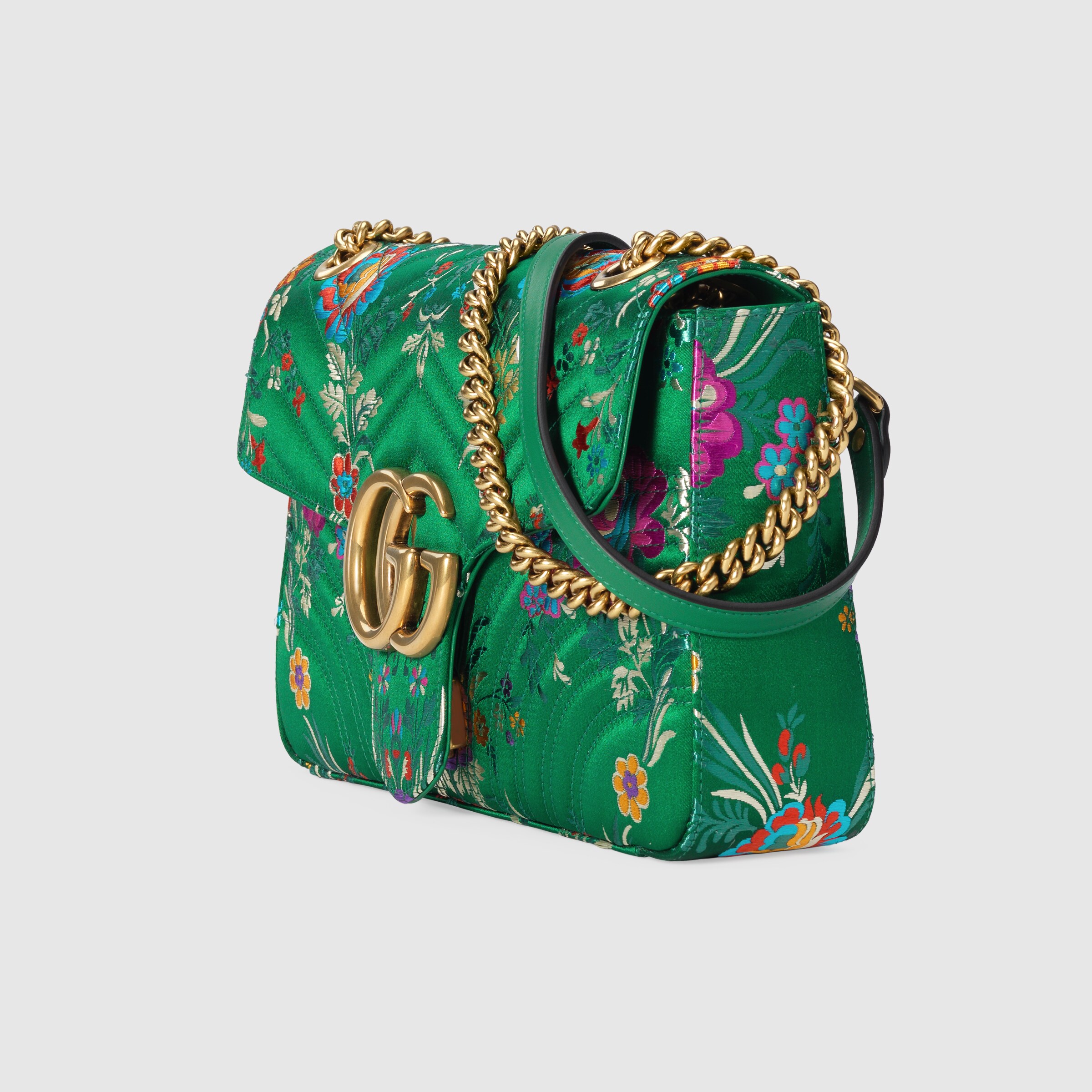 GG Marmont floral jacquard shoulder bag Gucci Women's Handbags