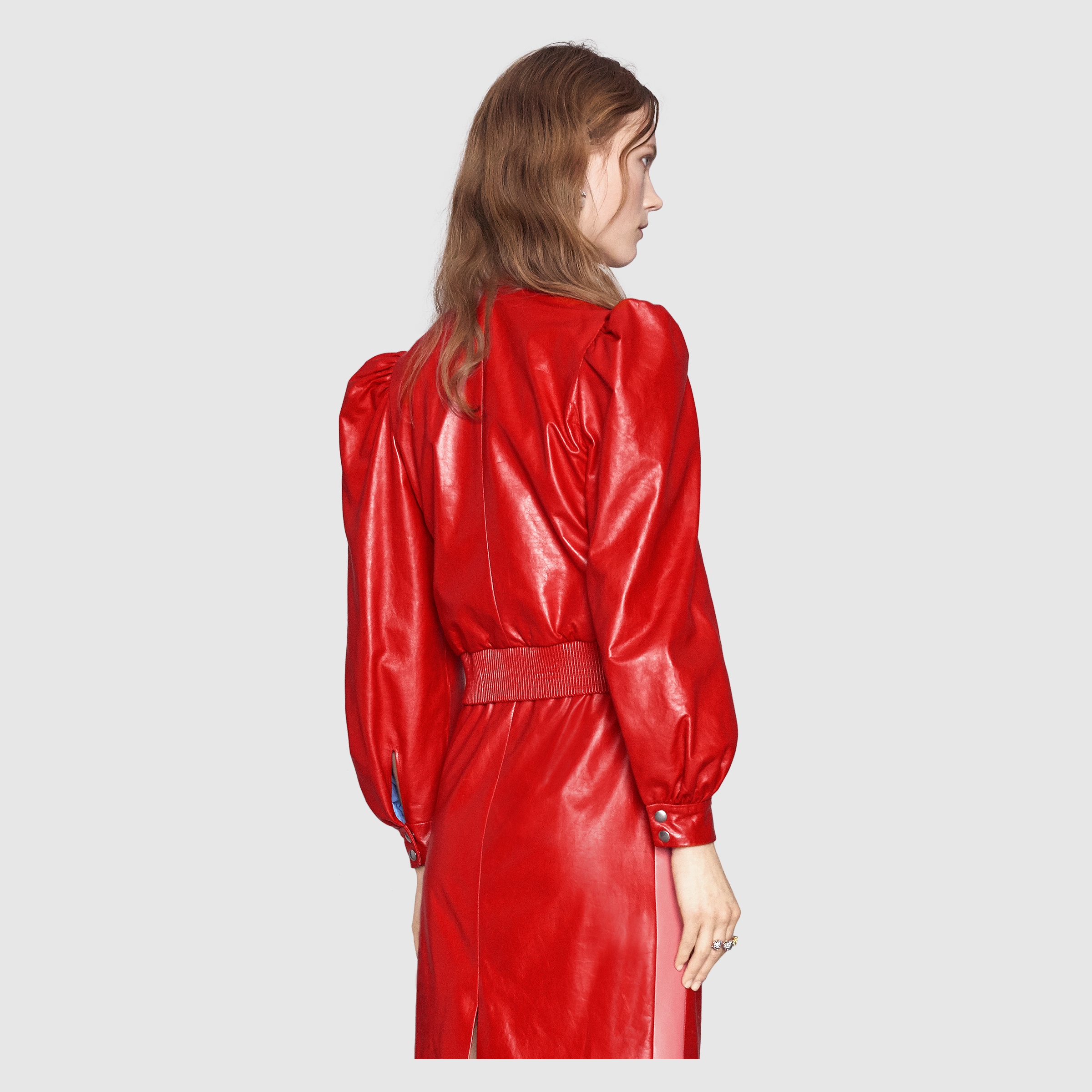 Leather jacket with bow Gucci Women's Bombers & Leather Jackets