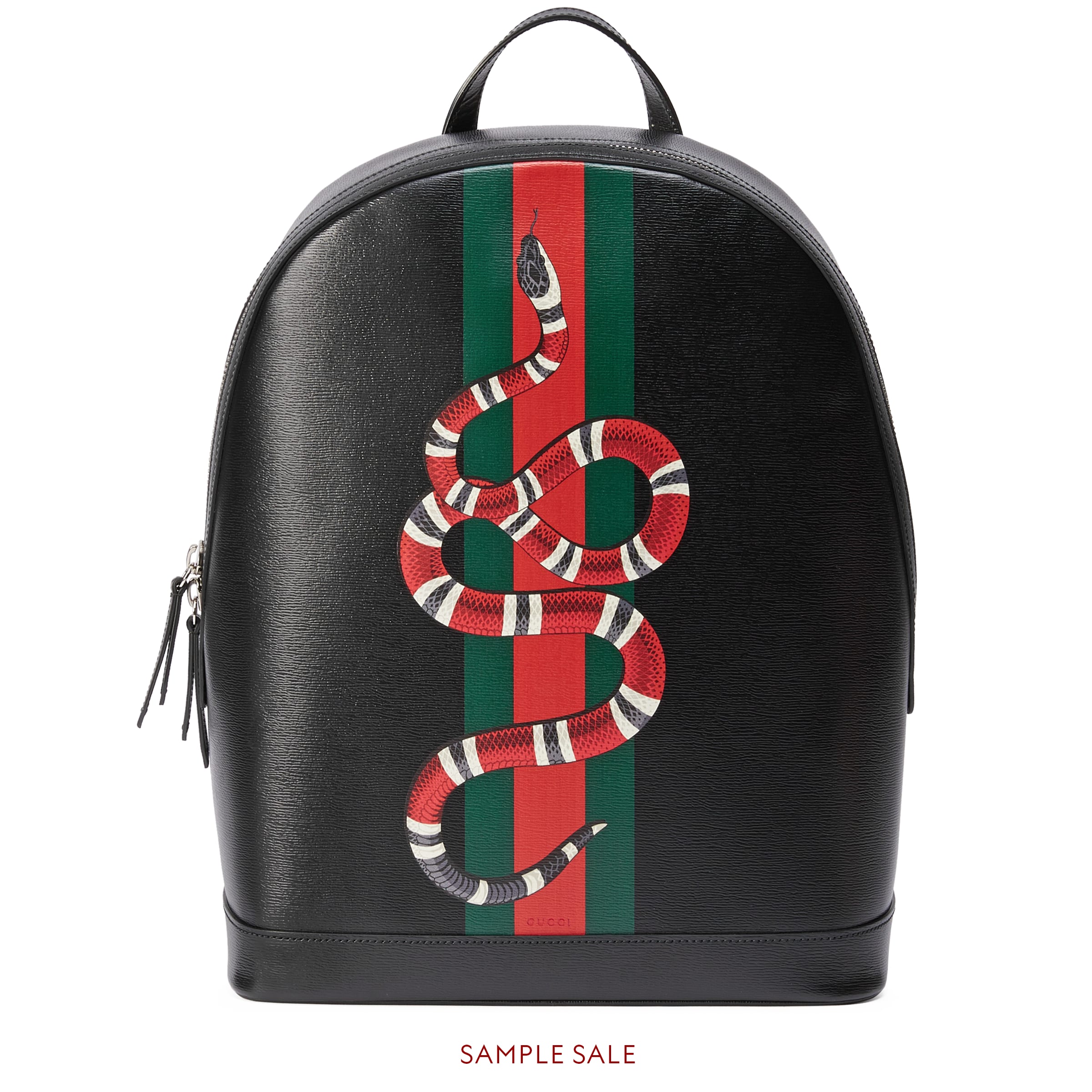  and Kingsnake print leather backpack Gucci Men's Backpacks