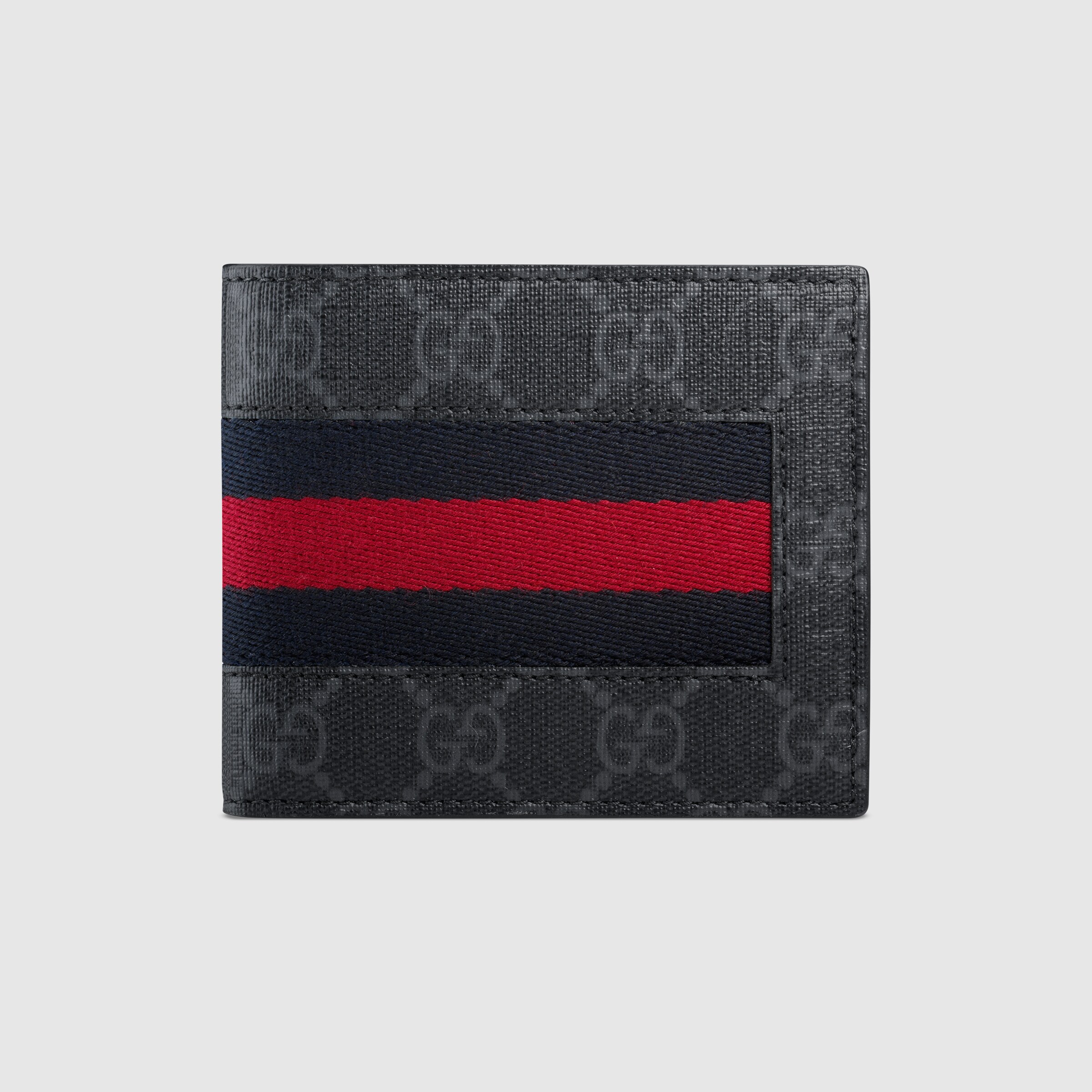 GG Supreme Web wallet - Gucci Men&#39;s Billfold 408827KHN4N1095