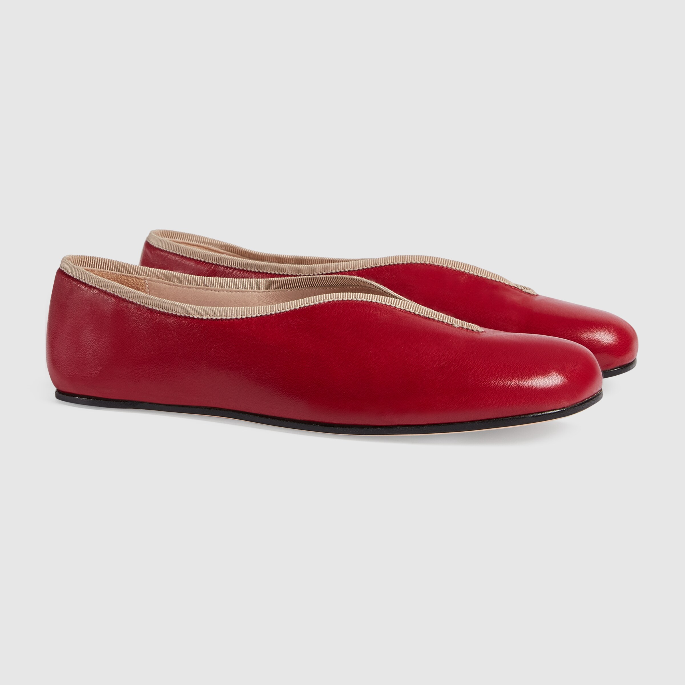 gucci ballet flats with chain
