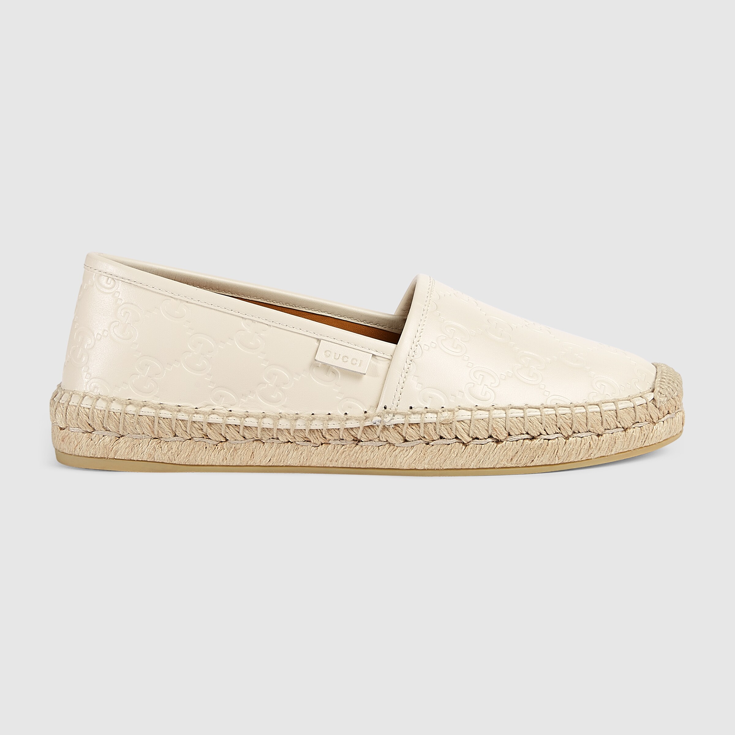 gucci signature leather espadrille