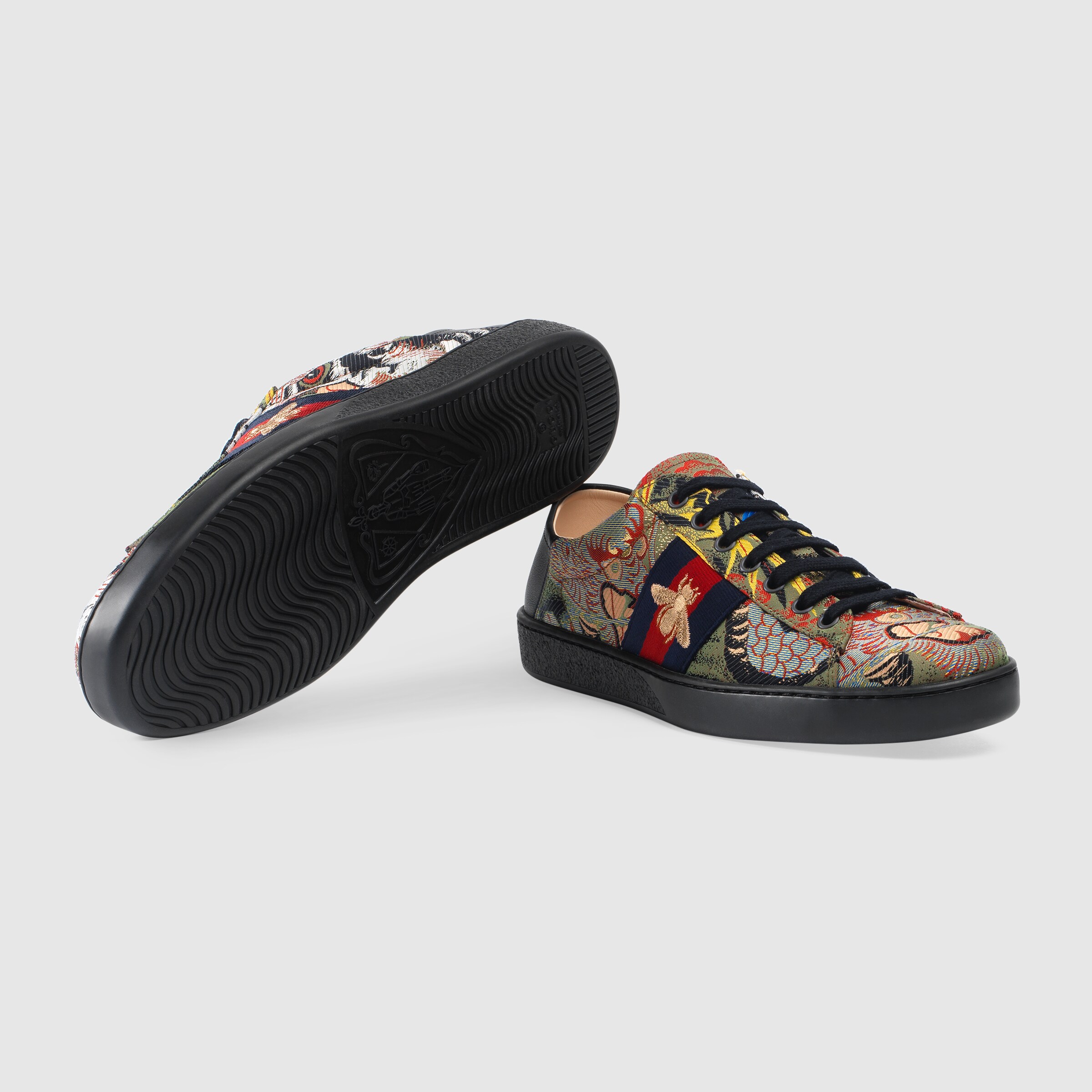 gucci jacquard sneakers